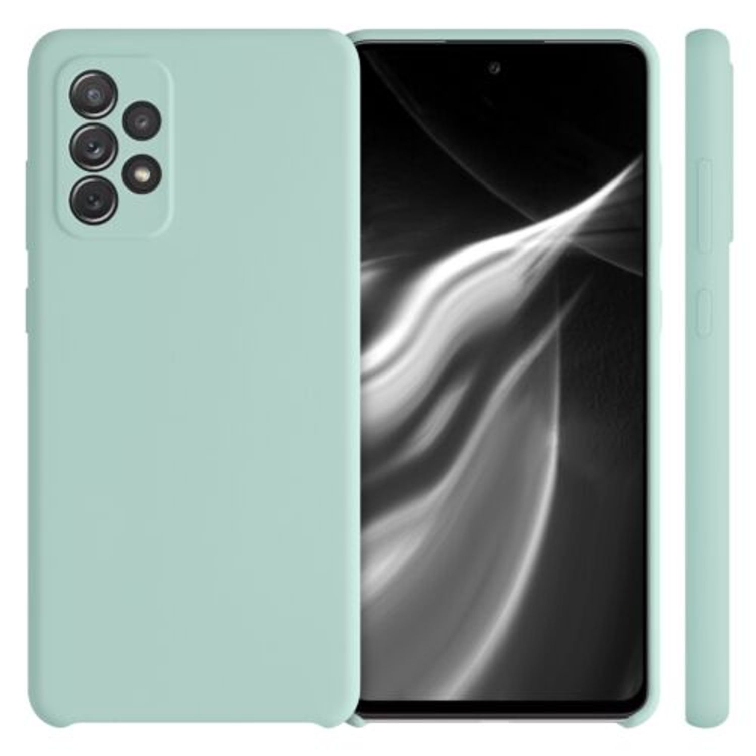 Husa pentru Samsung Galaxy A72, Silicon, Verde, 54359.50 fotografia produsului View 2 L