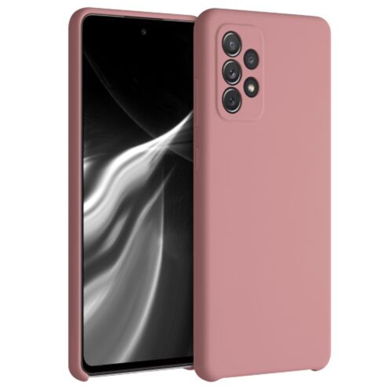 Husa pentru Samsung Galaxy A72, Silicon, Roz, 54359.193 fotografia produsului