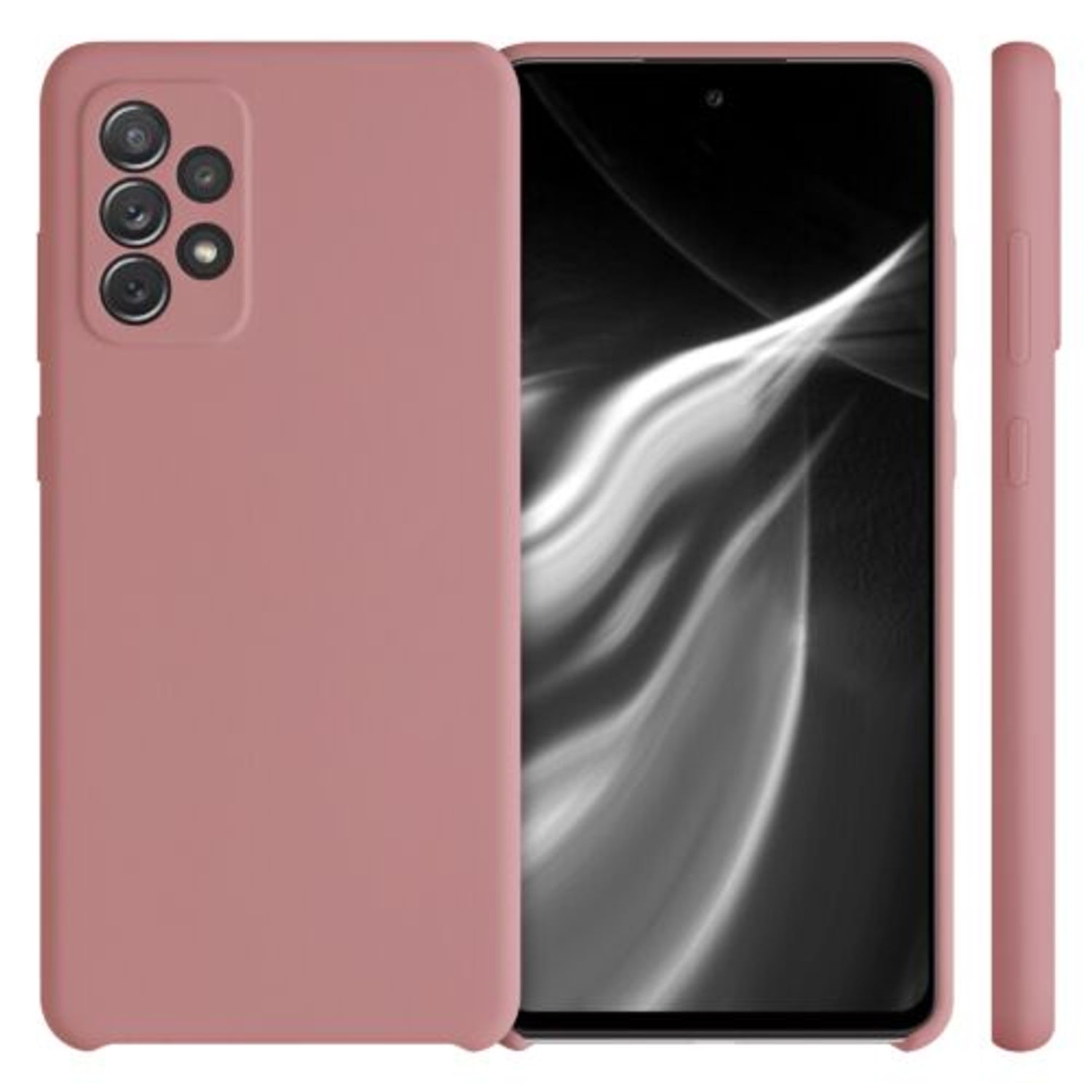 Husa pentru Samsung Galaxy A72, Silicon, Roz, 54359.193 fotografia produsului View 2 L