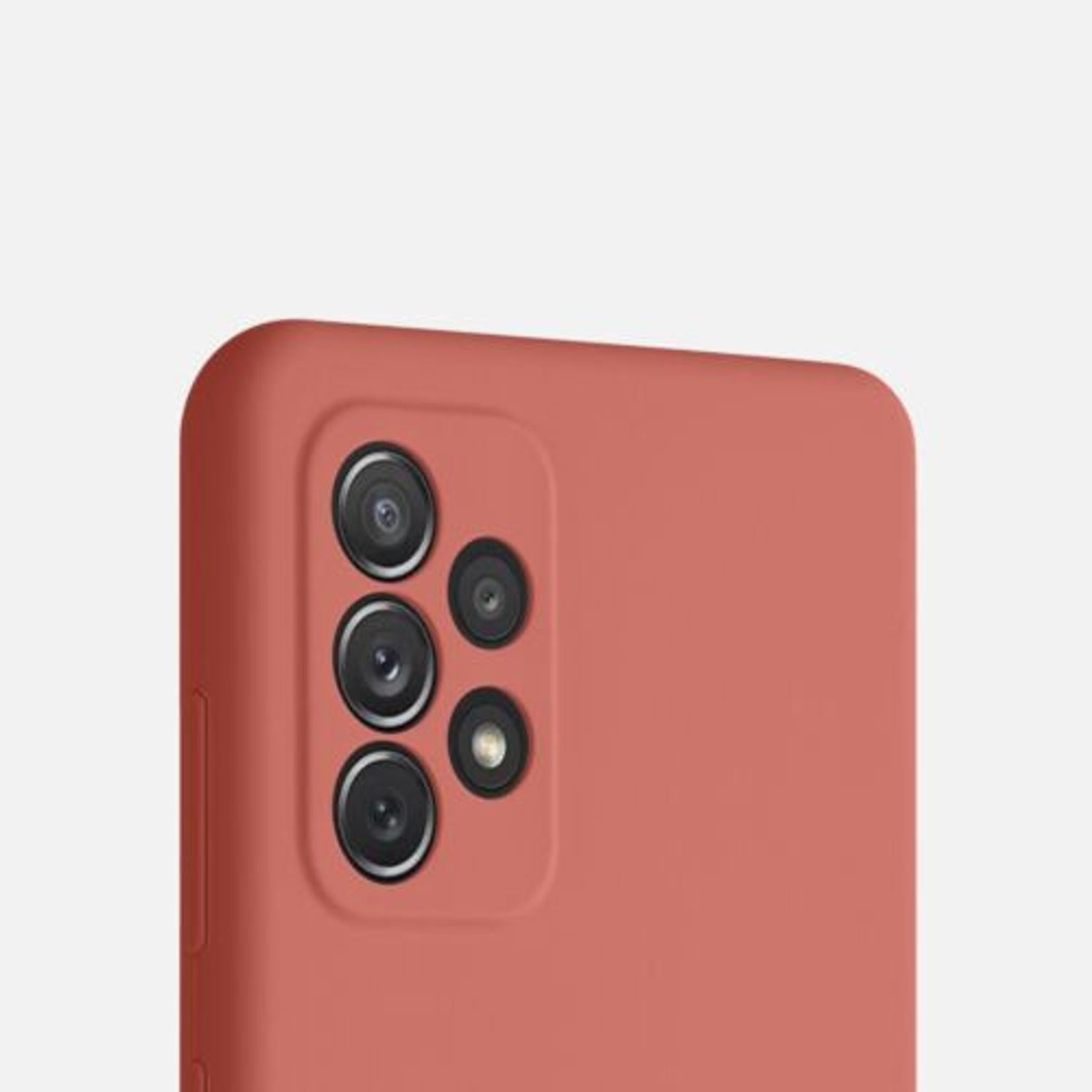Husa pentru Samsung Galaxy A72, Silicon, Roz, 54359.215 fotografia produsului View 3 L