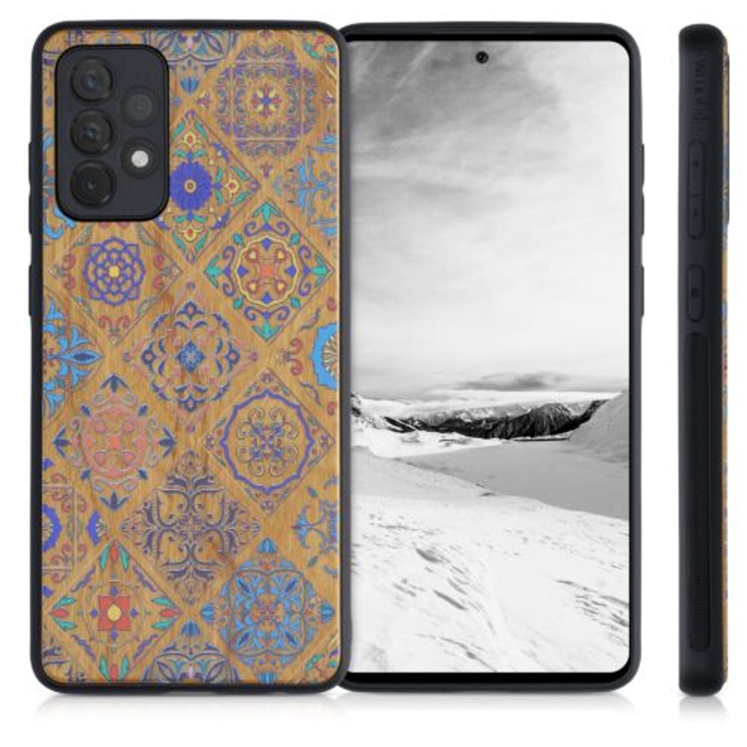 Husa pentru Samsung Galaxy A72, Lemn, Multicolor, 54366.03 fotografia produsului View 2 L