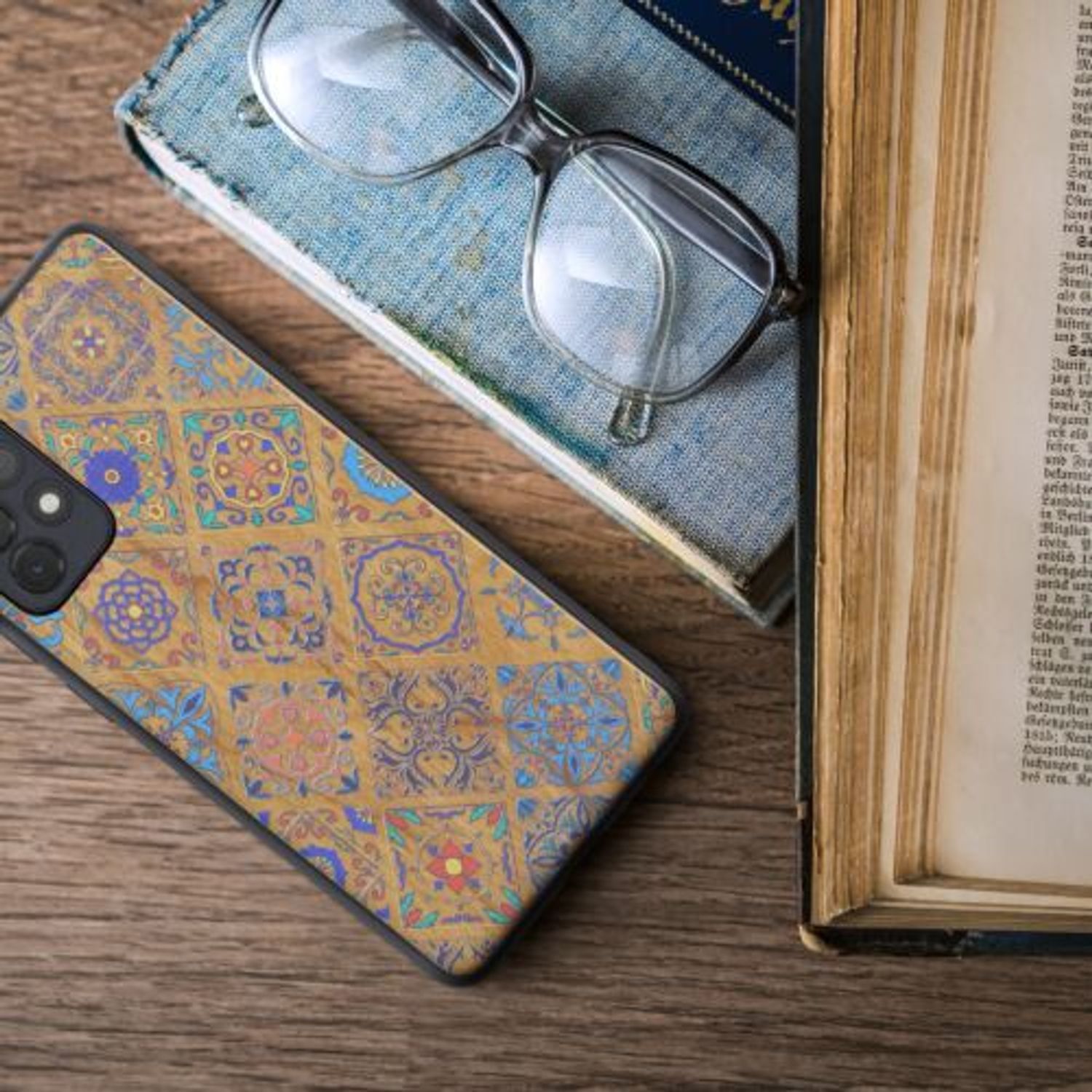Husa pentru Samsung Galaxy A72, Lemn, Multicolor, 54366.03 fotografia produsului View 4 L