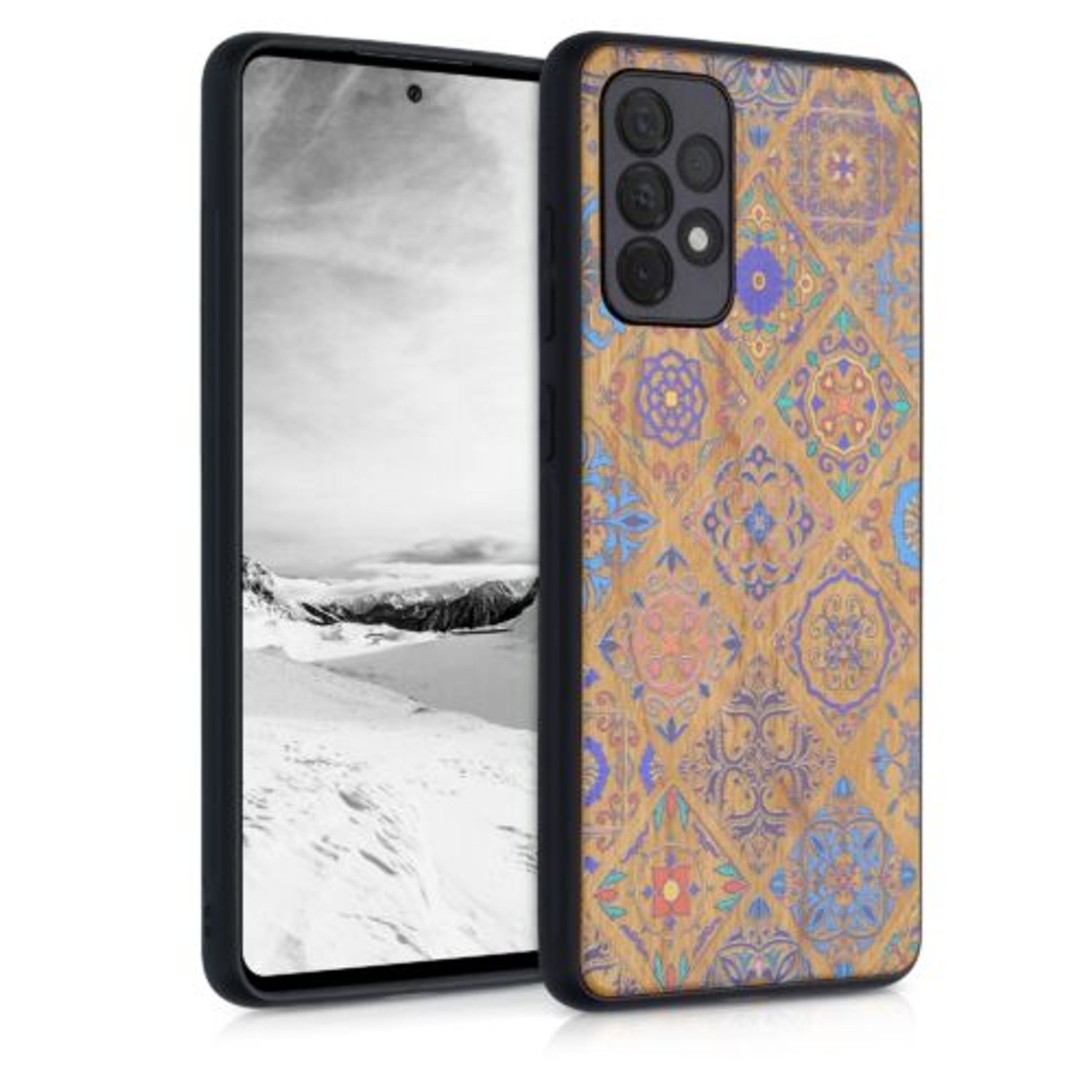 Husa pentru Samsung Galaxy A72, Lemn, Multicolor, 54366.03 fotografia produsului