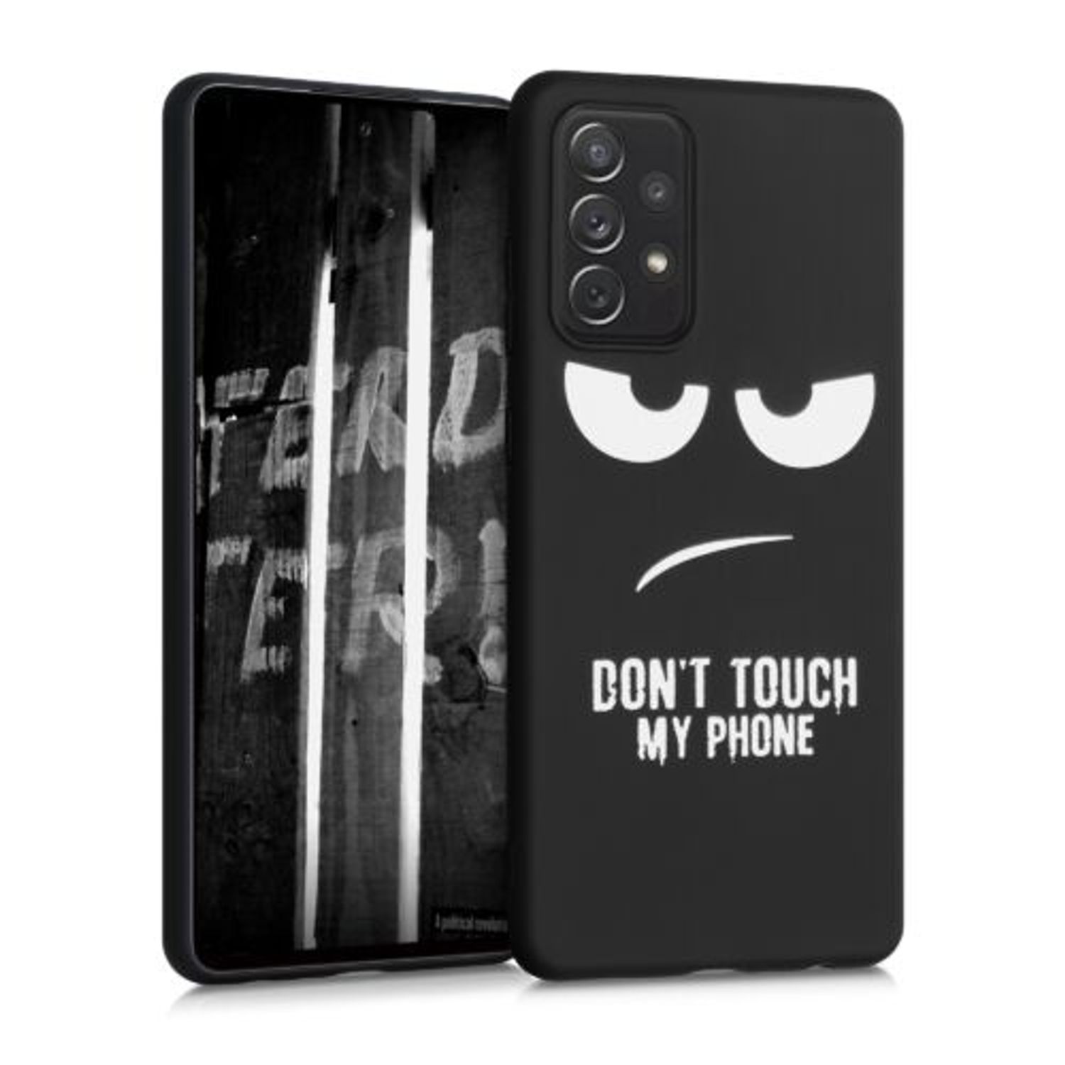 Husa pentru Samsung Galaxy A72, Silicon, Negru, 54364.01 fotografia produsului