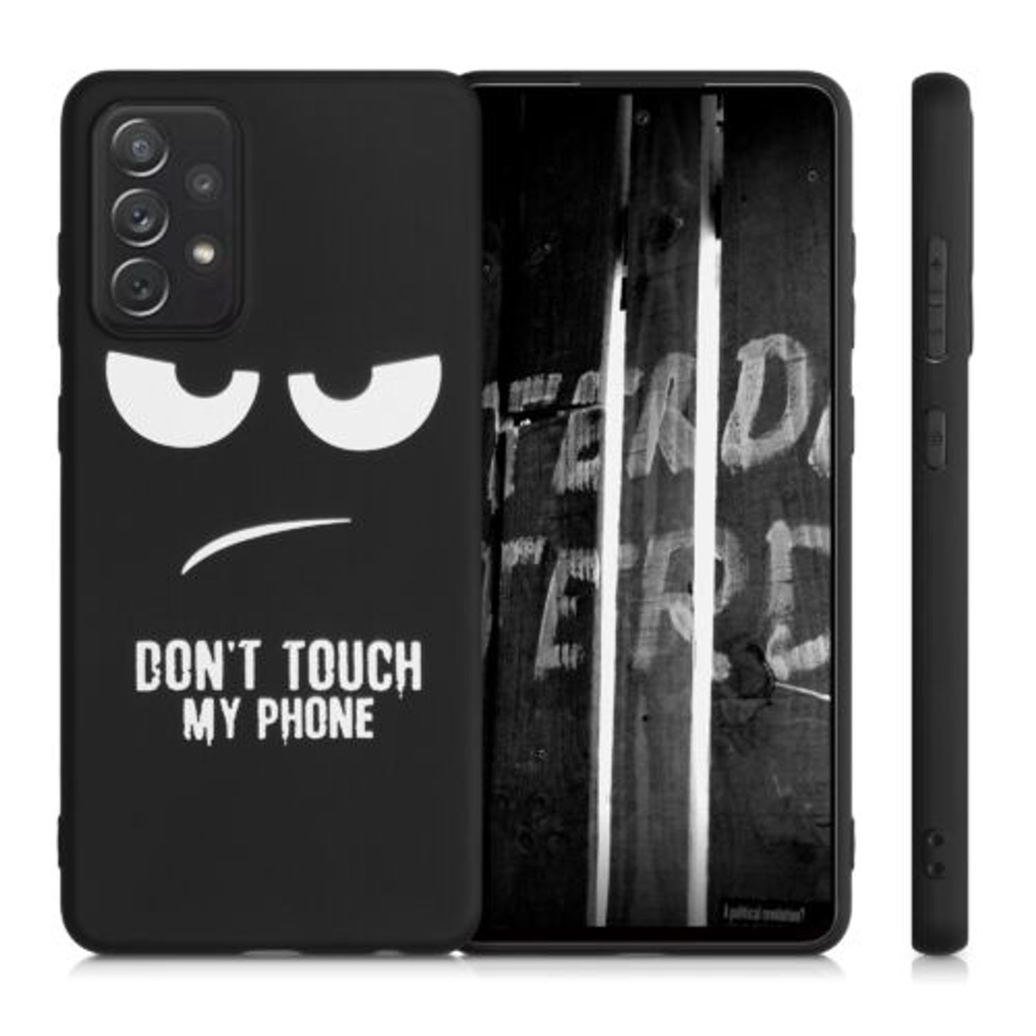 Husa pentru Samsung Galaxy A72, Silicon, Negru, 54364.01 fotografia produsului View 2 L