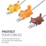 Set 3 Protectori pentru cablu de date, Kwmobile, Multicolor, Plastic, 48610.04 fotografia produsului View 4 S