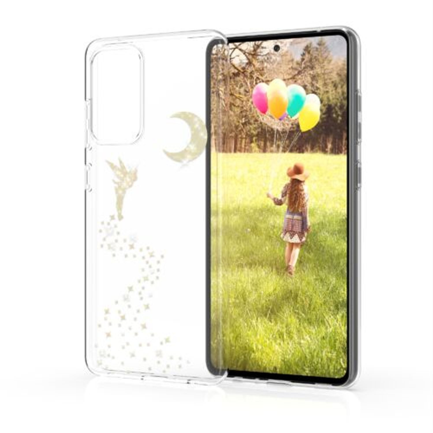 Husa pentru Samsung Galaxy A72, Silicon, Gold, 54369.01 fotografia produsului View 2 L