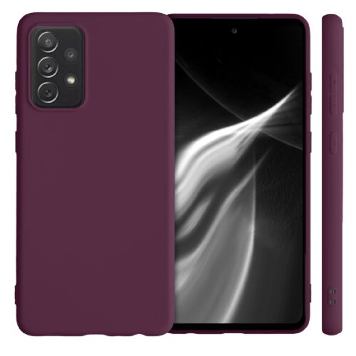 Husa pentru Samsung Galaxy A72, Silicon, Violet, 54358.187 fotografia produsului View 2 L