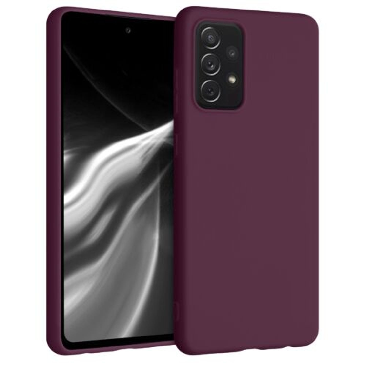 Husa pentru Samsung Galaxy A72, Silicon, Violet, 54358.187 fotografia produsului