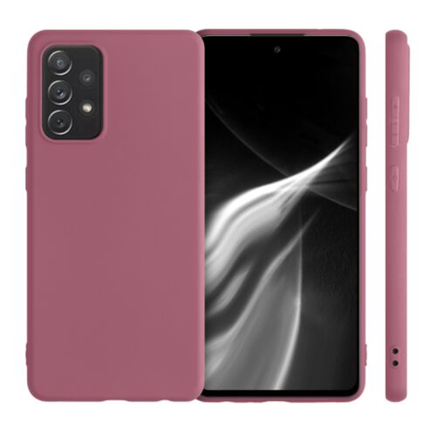 Husa pentru Samsung Galaxy A72, Silicon, Roz, 54358.167 fotografia produsului View 2 L