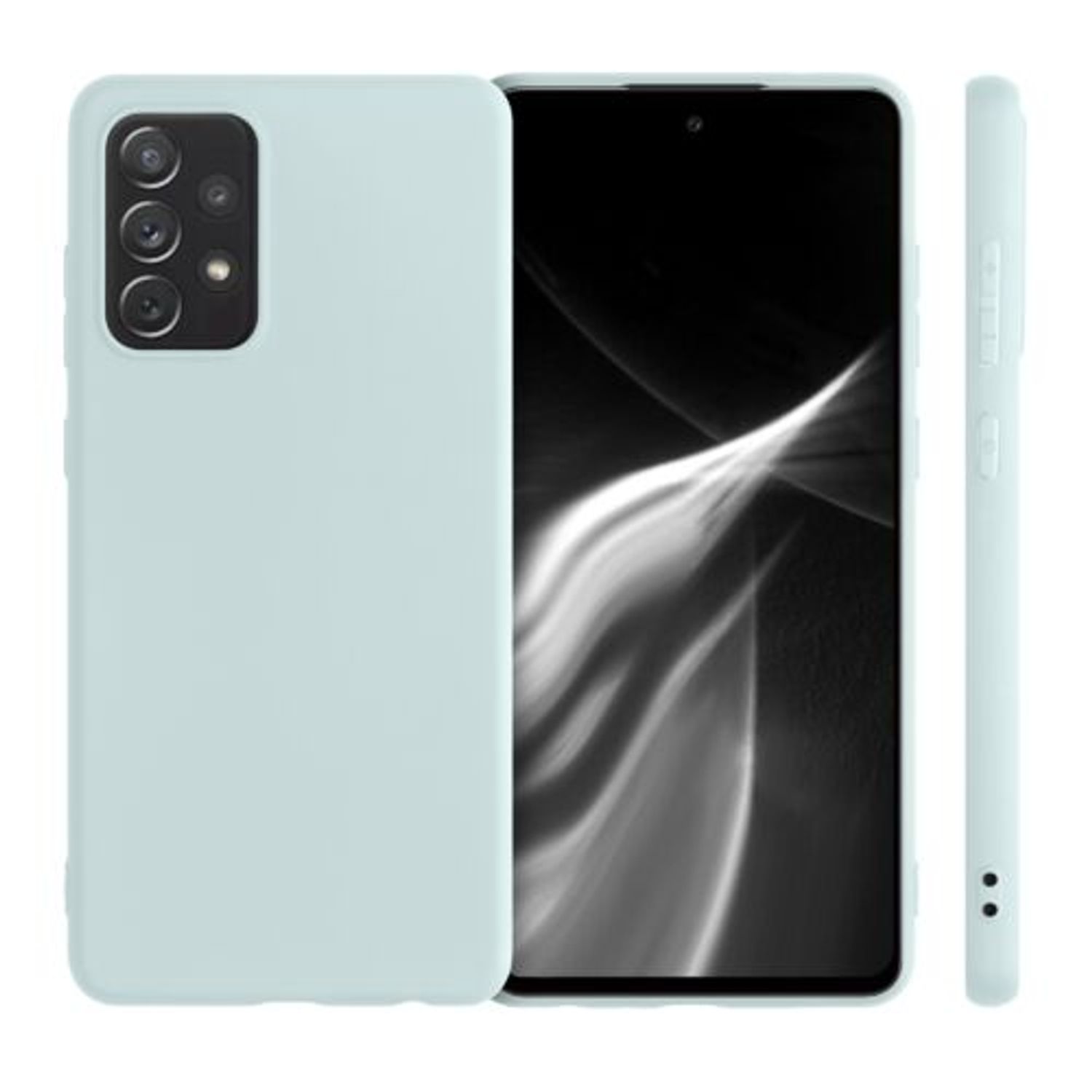 Husa pentru Samsung Galaxy A72, Silicon, Verde, 54358.200 fotografia produsului View 2 L