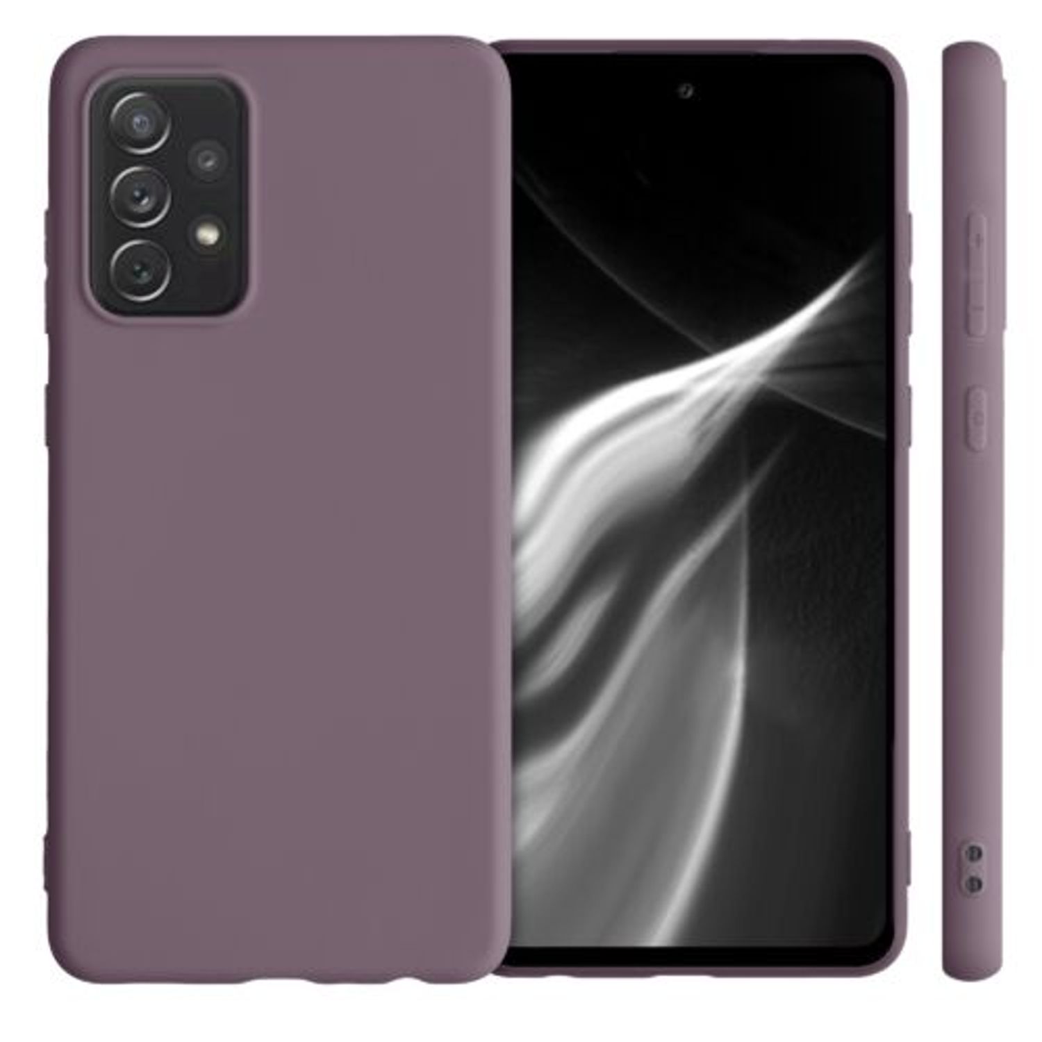 Husa pentru Samsung Galaxy A72, Silicon, Mov, 54358.181 fotografia produsului View 2 L