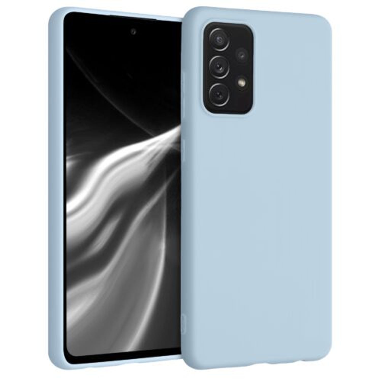 Husa pentru Samsung Galaxy A72, Silicon, Albastru, 54358.58 fotografia produsului