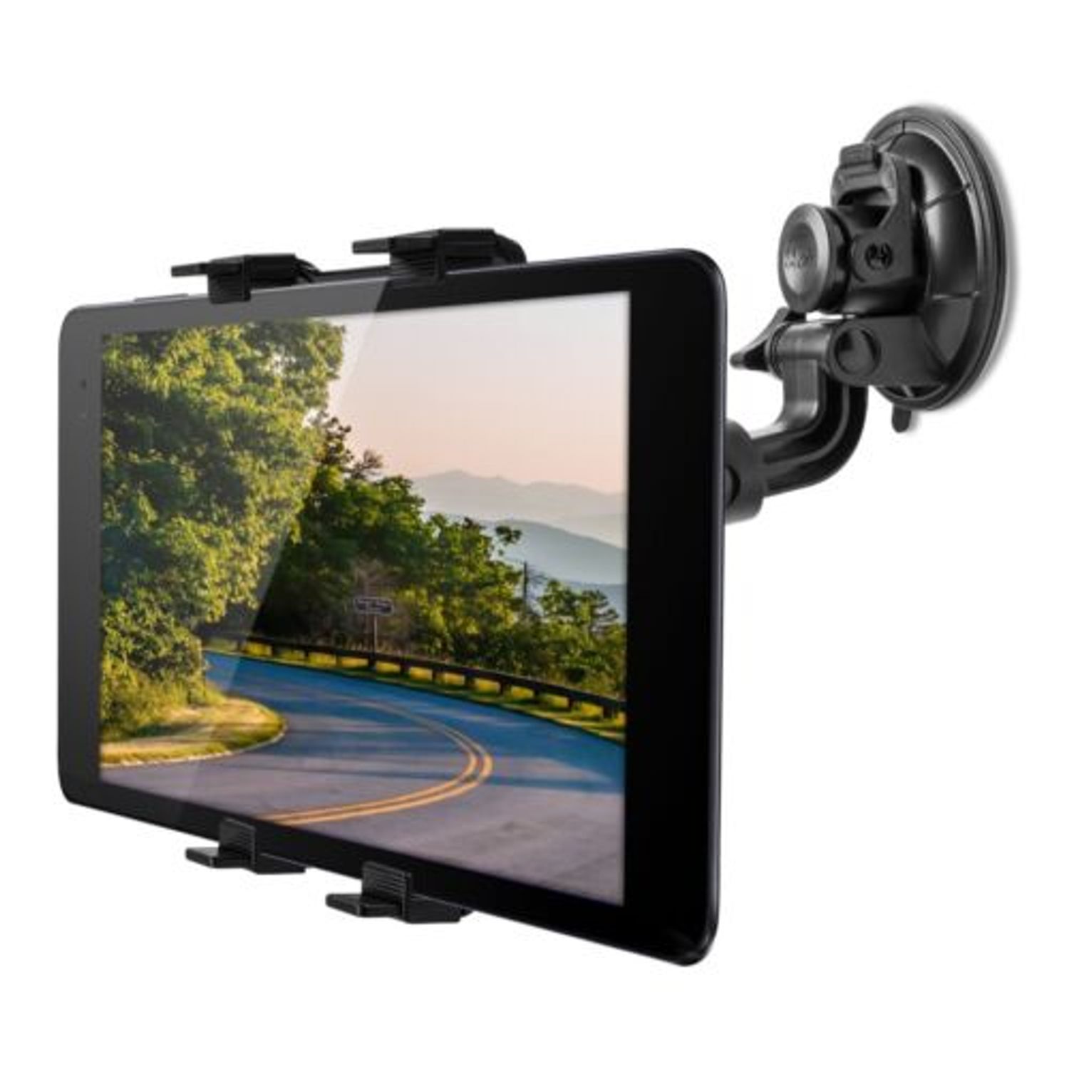 Suport auto universal pentru tableta, Kwmobile, Negru, Plastic, 11689 fotografia produsului View 2 L