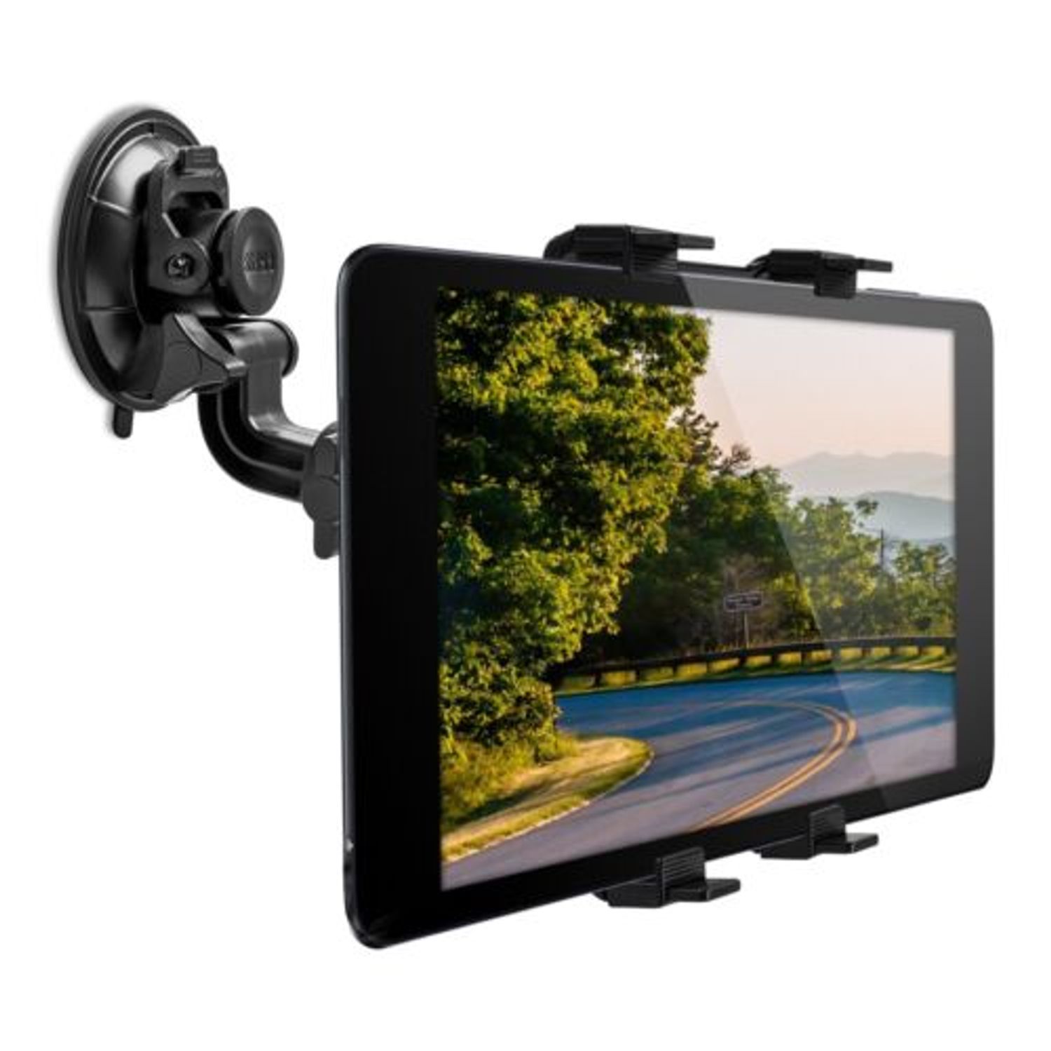 Suport auto universal pentru tableta, Kwmobile, Negru, Plastic, 11689 fotografia produsului