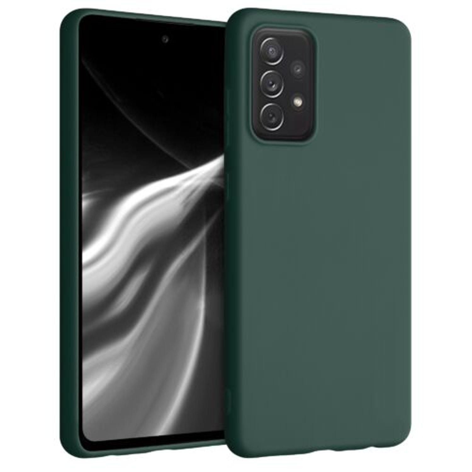 Husa pentru Samsung Galaxy A72, Silicon, Verde, 54358.169 fotografia produsului