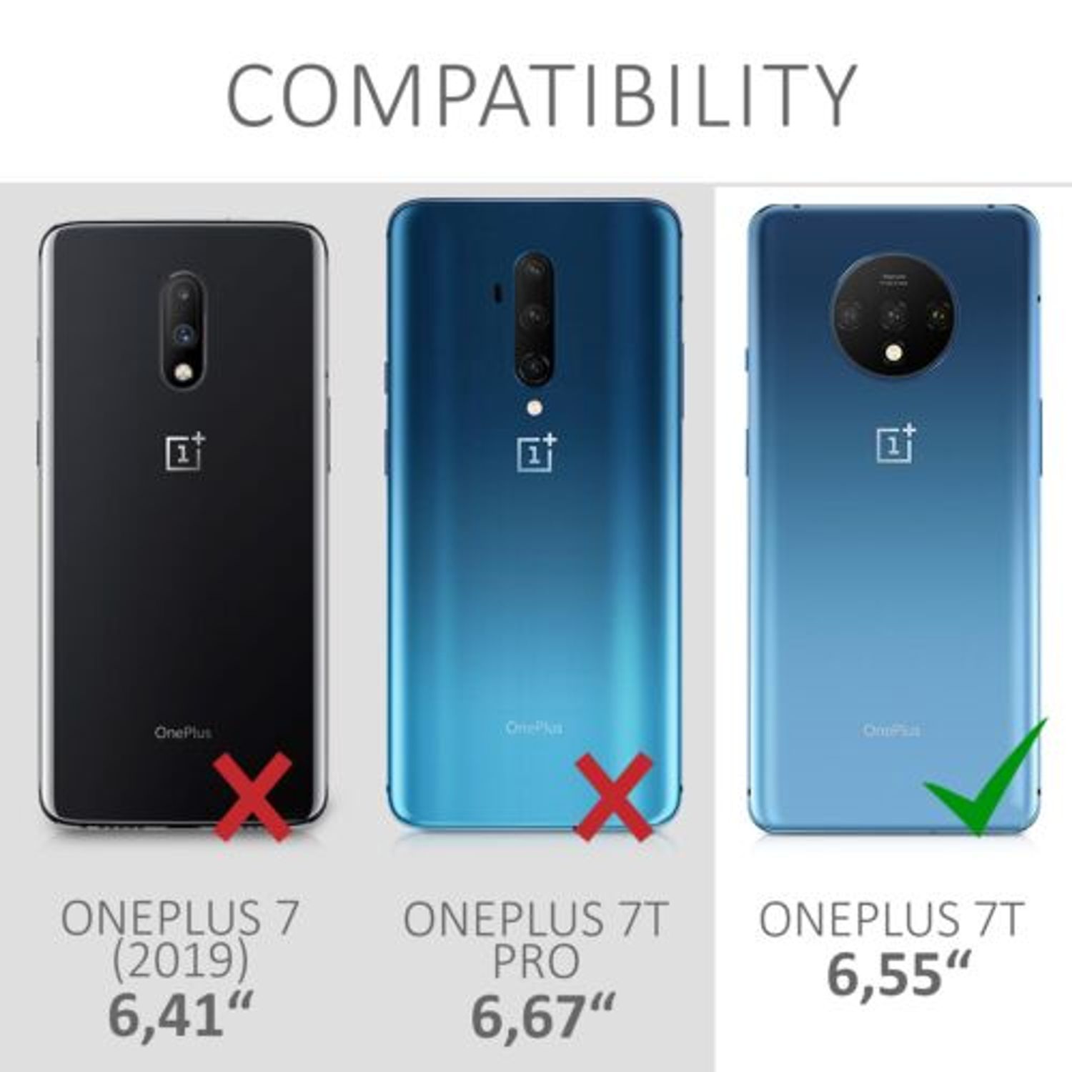Husa pentru OnePlus 7T, Silicon, Transparent, 53893.03 fotografia produsului View 5 L