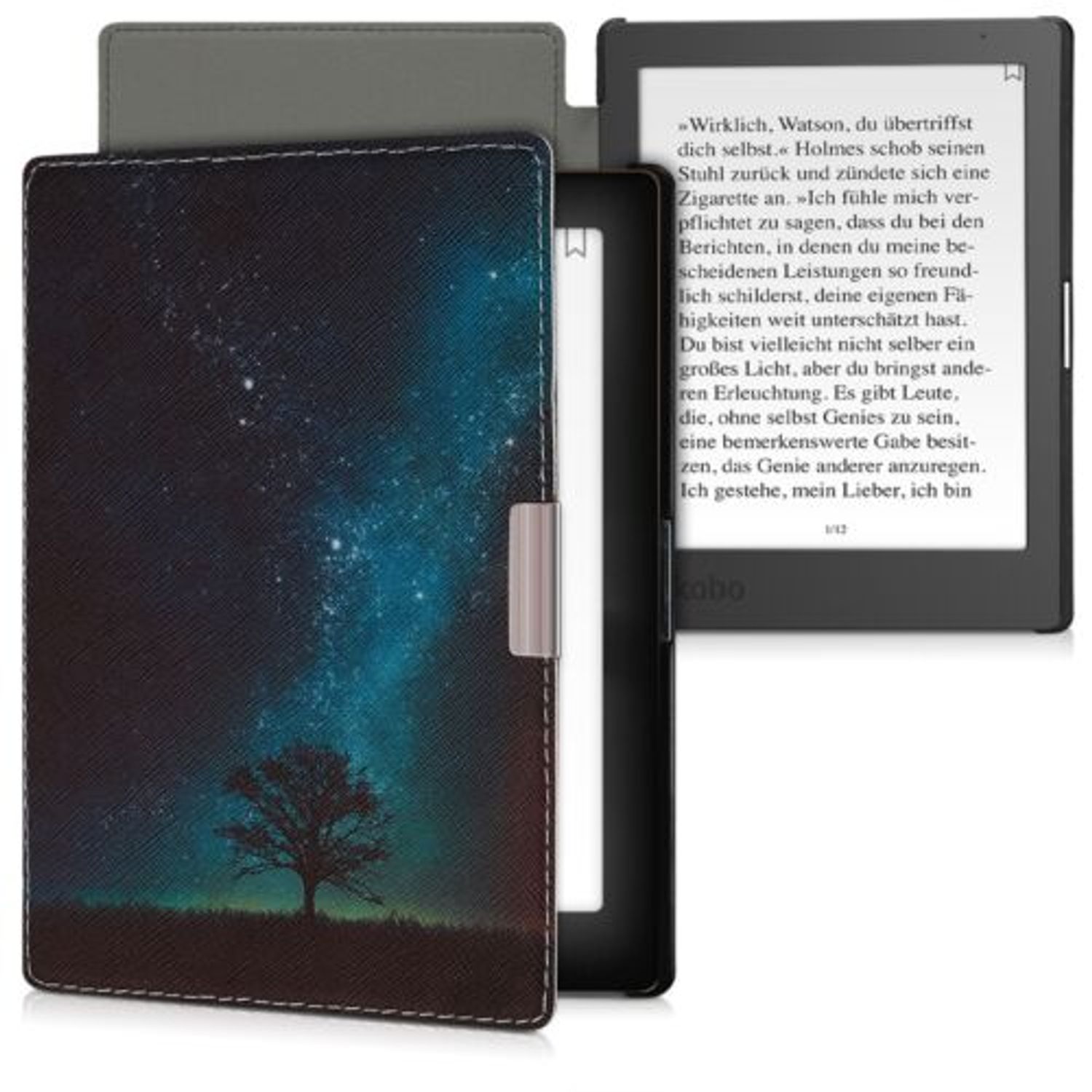 Husa pentru Kobo Aura Edition 1, Piele ecologica, Multicolor, 31484.31 fotografia produsului View 2 L