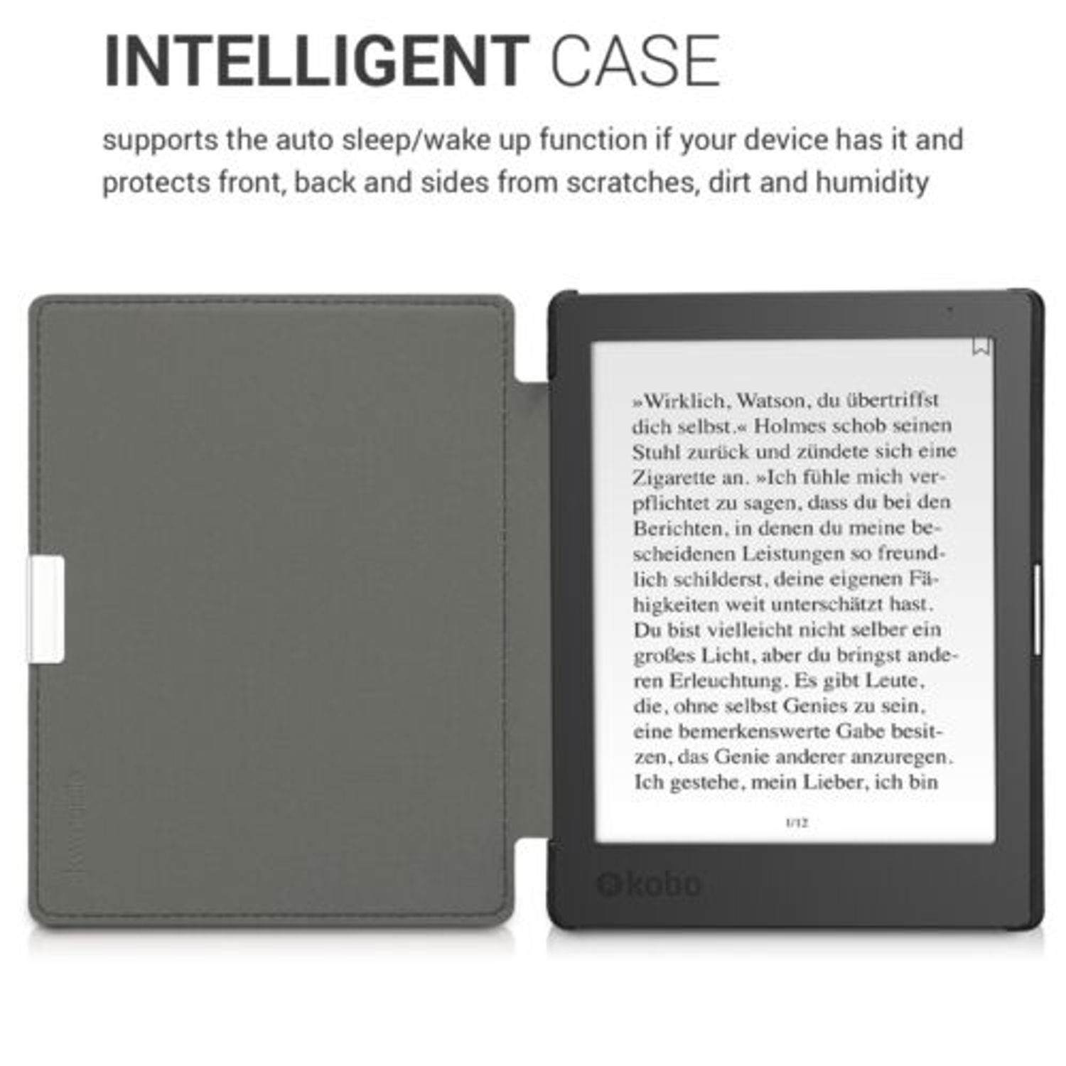 Husa pentru Kobo Aura Edition 1, Piele ecologica, Multicolor, 31484.31 fotografia produsului View 5 L