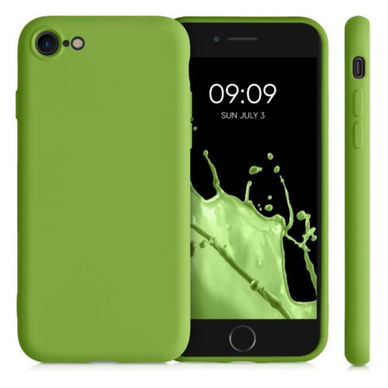 Husa pentru iPhone 8/iPhone 7/iPhone SE 2, Silicon, Verde, 49979.220 fotografia produsului View 2 L