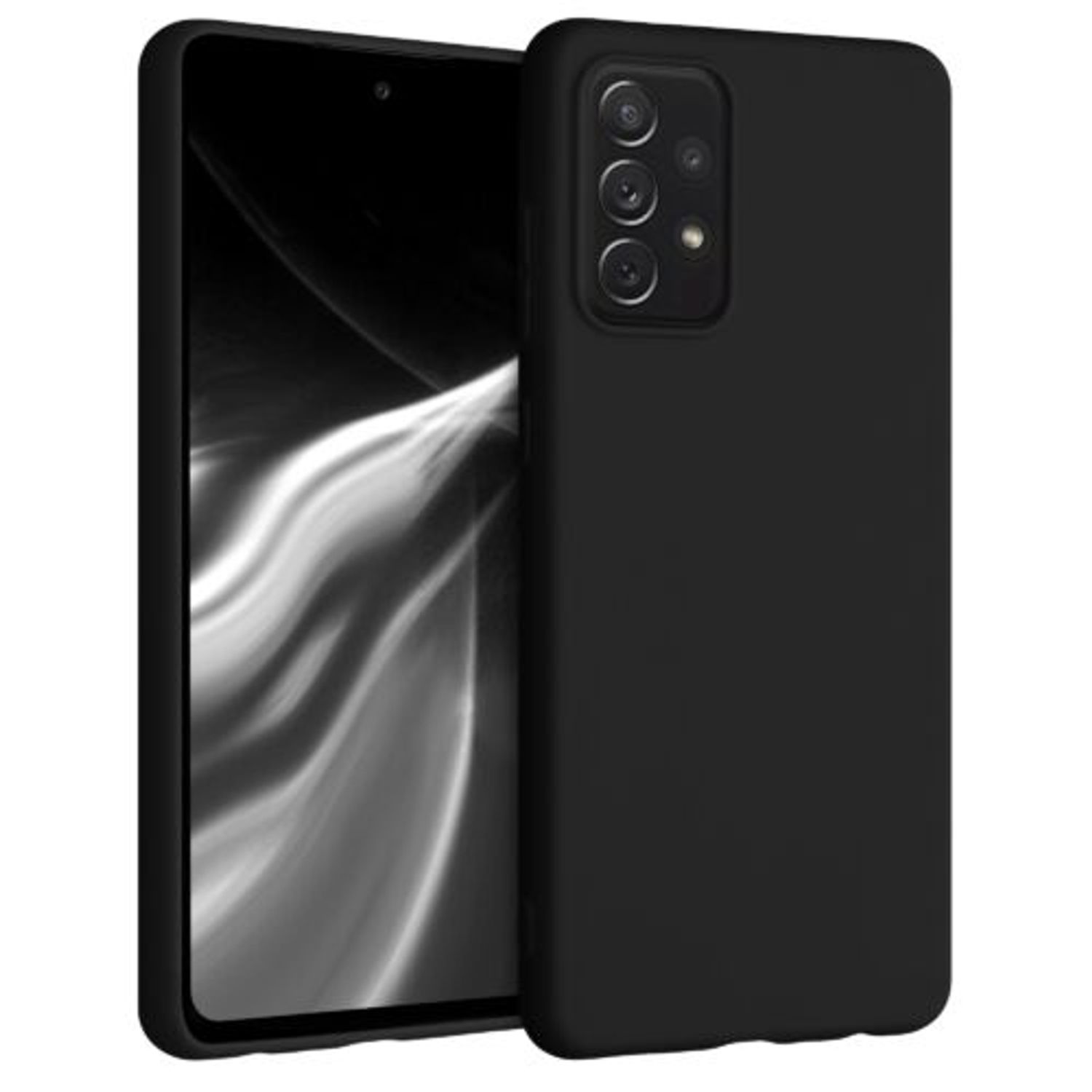 Husa pentru Samsung Galaxy A72, Silicon, Negru, 54358.47 fotografia produsului