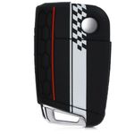 Husa Cheie Auto pentru VW, 3 Butoane, Silicon, Negru, 42888.41 fotografia produsului View 4 S