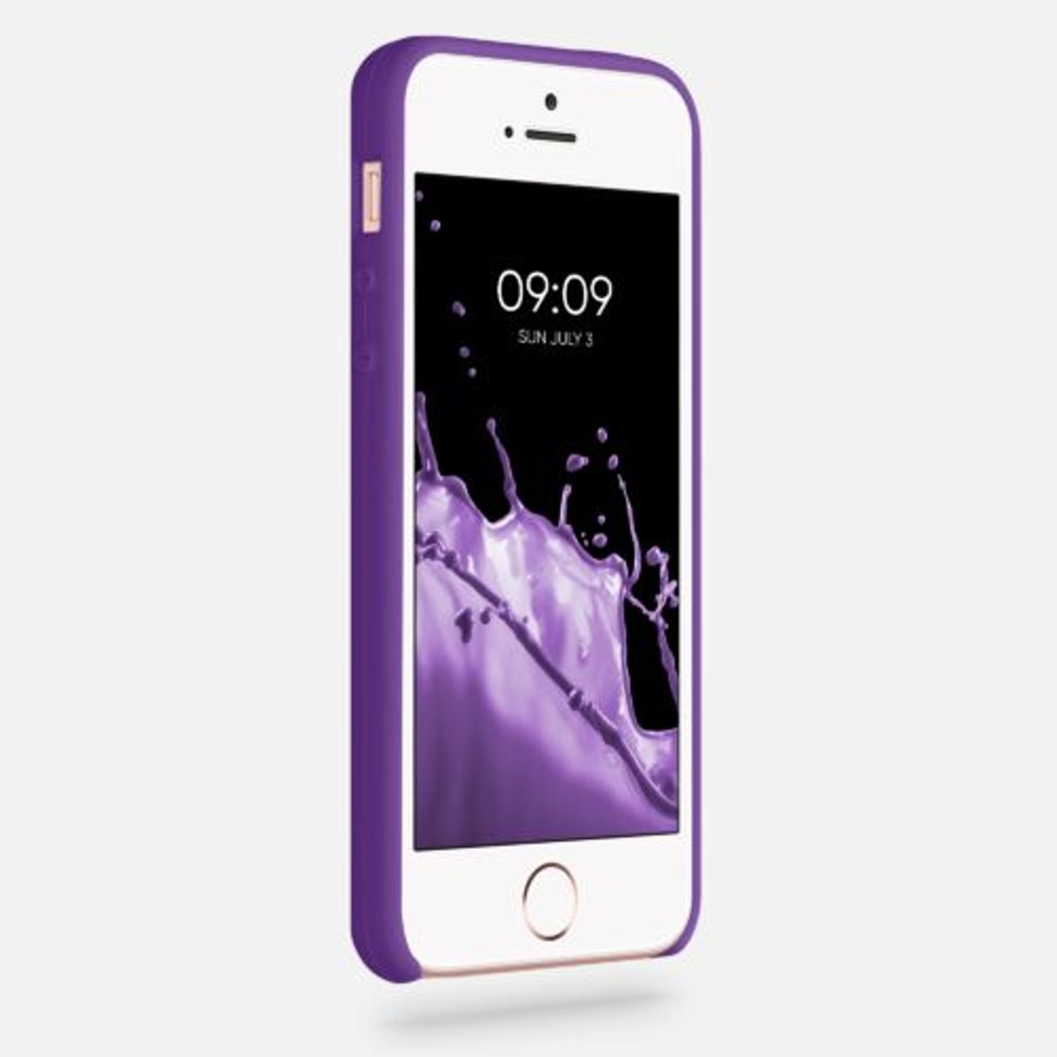 Husa pentru iPhone 5/iPhone 5s/iPhone SE, Silicon, Mov, 42766.221 fotografia produsului View 5 L