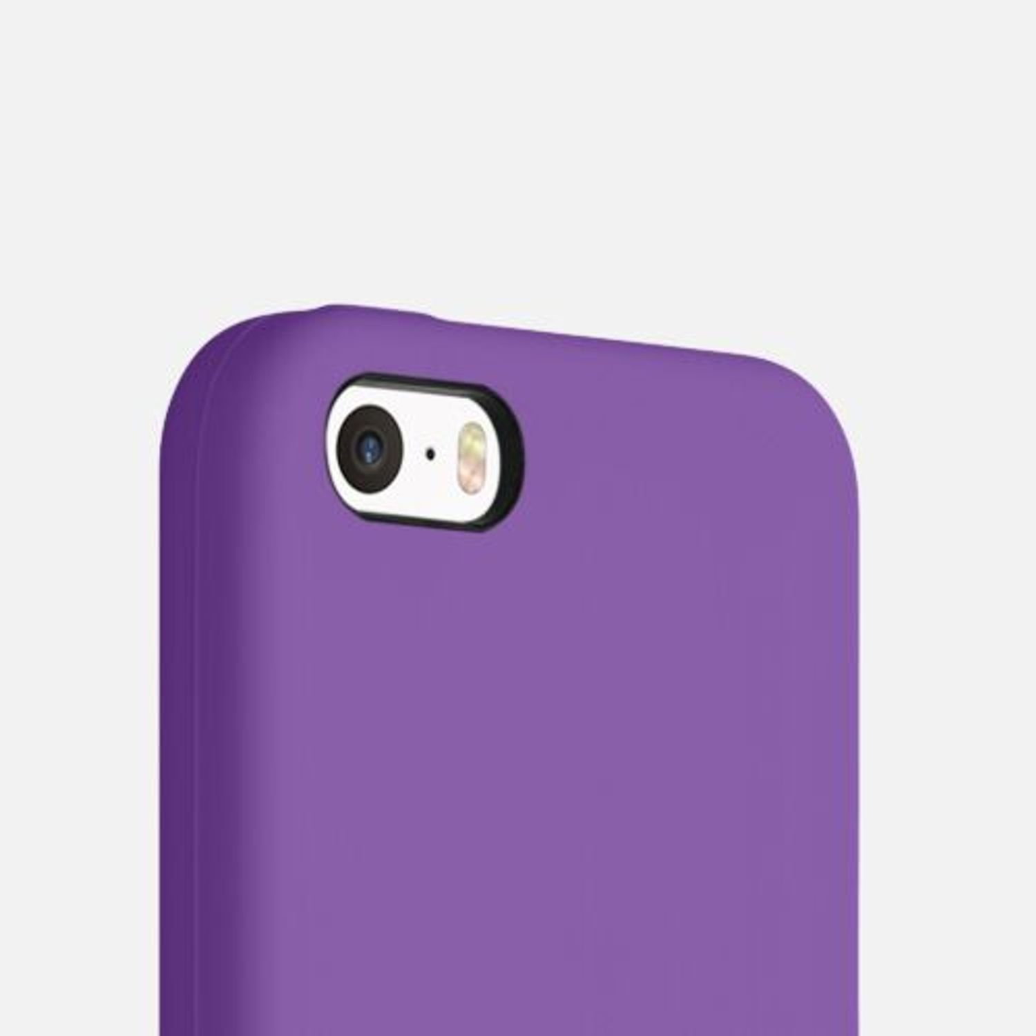 Husa pentru iPhone 5/iPhone 5s/iPhone SE, Silicon, Mov, 42766.221 fotografia produsului View 8 L