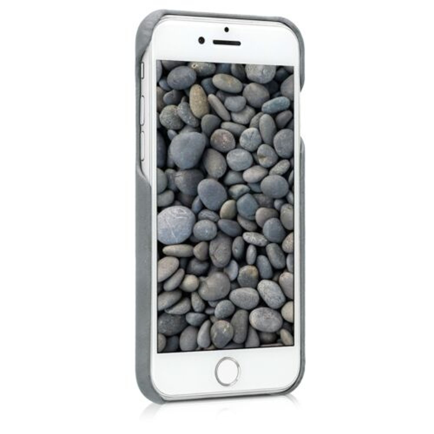 Husa pentru Apple iPhone 8/iPhone 7/iPhone SE 2, Piele naturala, Gri, 39345.19 fotografia produsului View 3 L