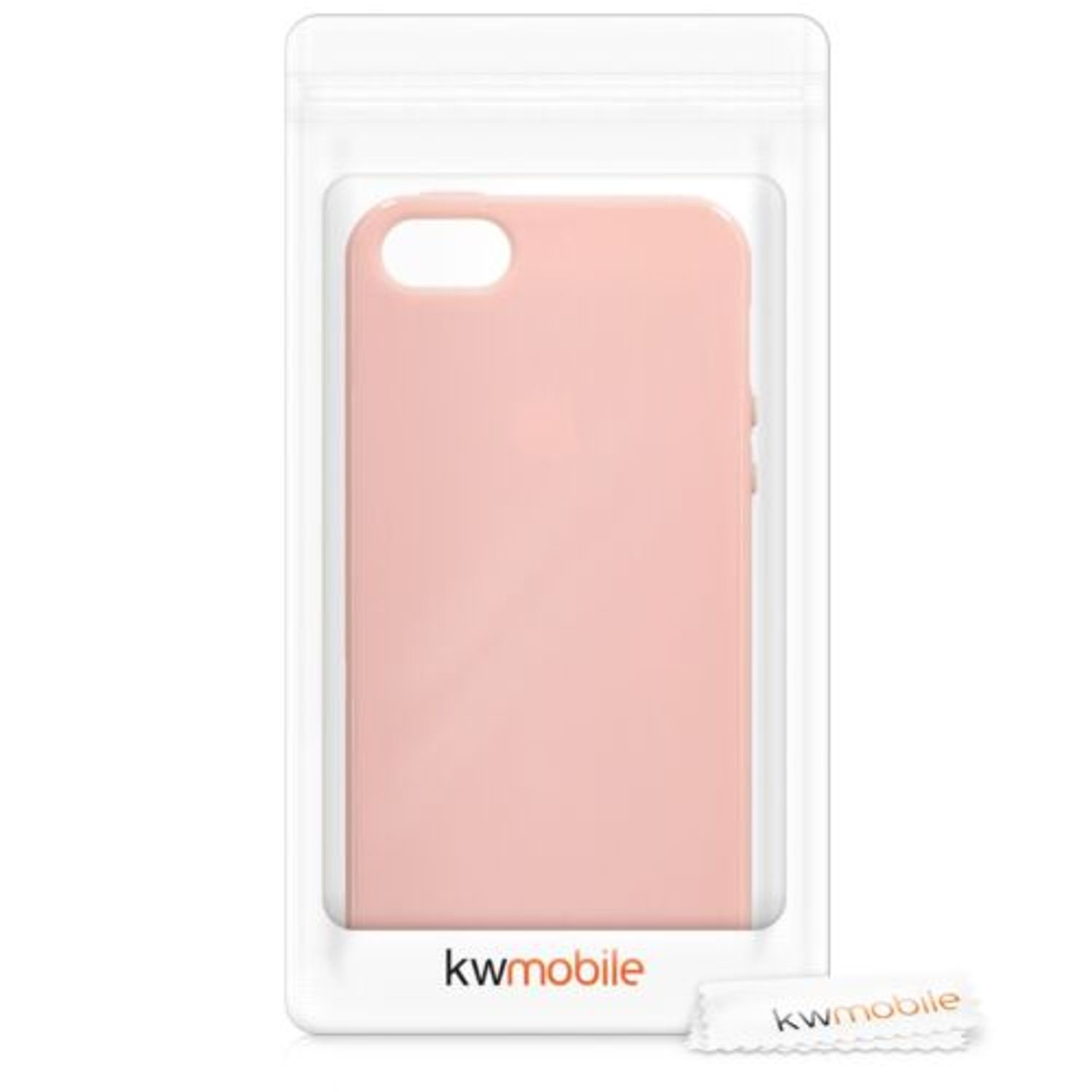 Husa pentru Apple iPhone 5/iPhone 5s/iPhone SE, Silicon, Rose Gold, 33098.89 fotografia produsului View 4 L