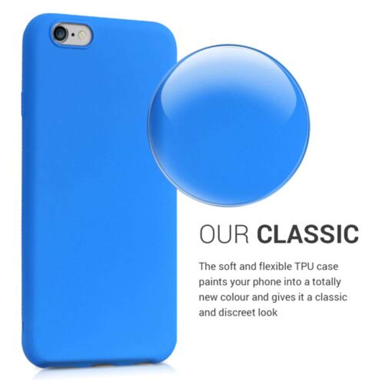 Husa pentru Apple iPhone 6/iPhone 6s, Silicon, Albastru, 43410.104 fotografia produsului View 4 L