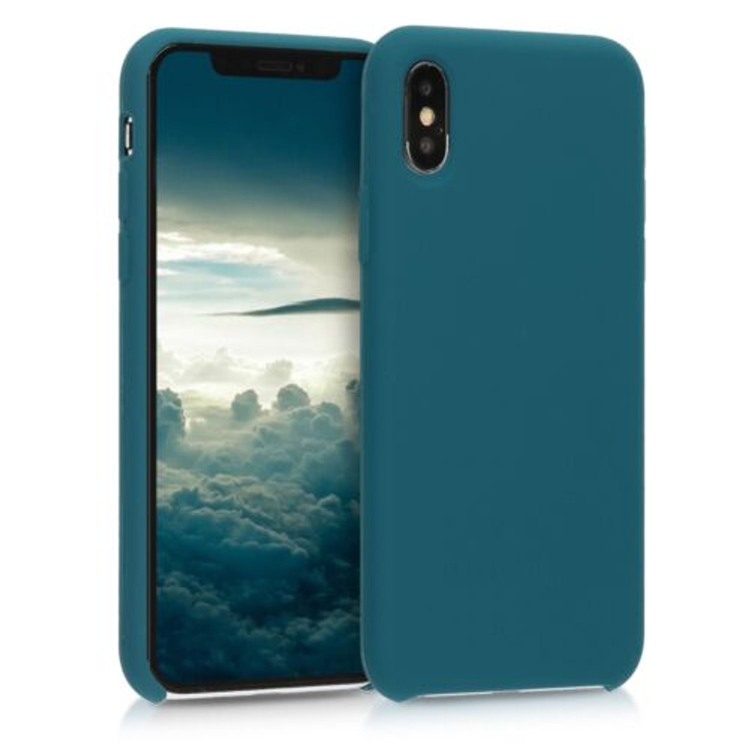 Husa pentru Apple iPhone X/iPhone XS, Silicon, Verde, 46313.57 fotografia produsului