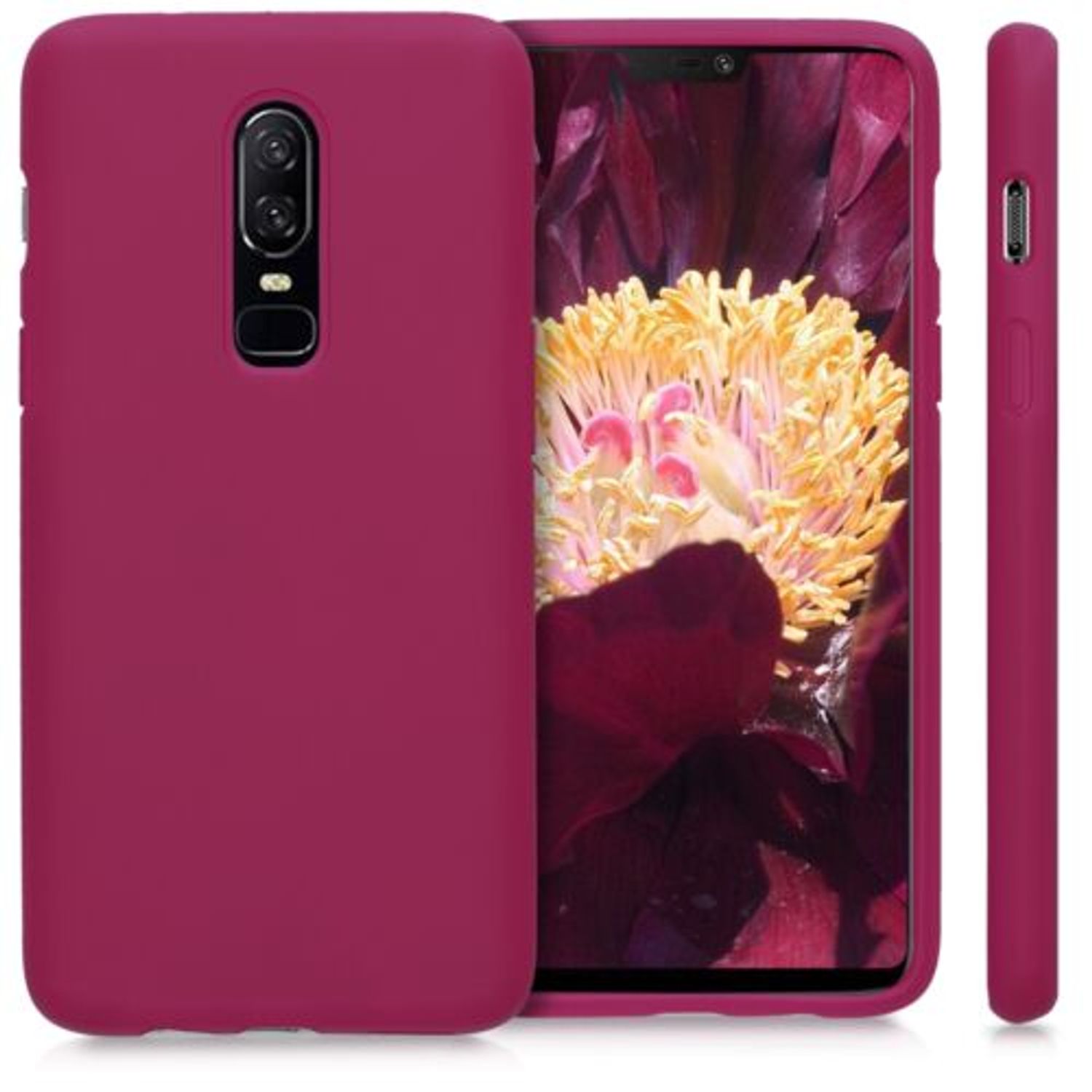Husa pentru OnePlus 6, Silicon, Rosu, 46122.106 fotografia produsului View 2 L