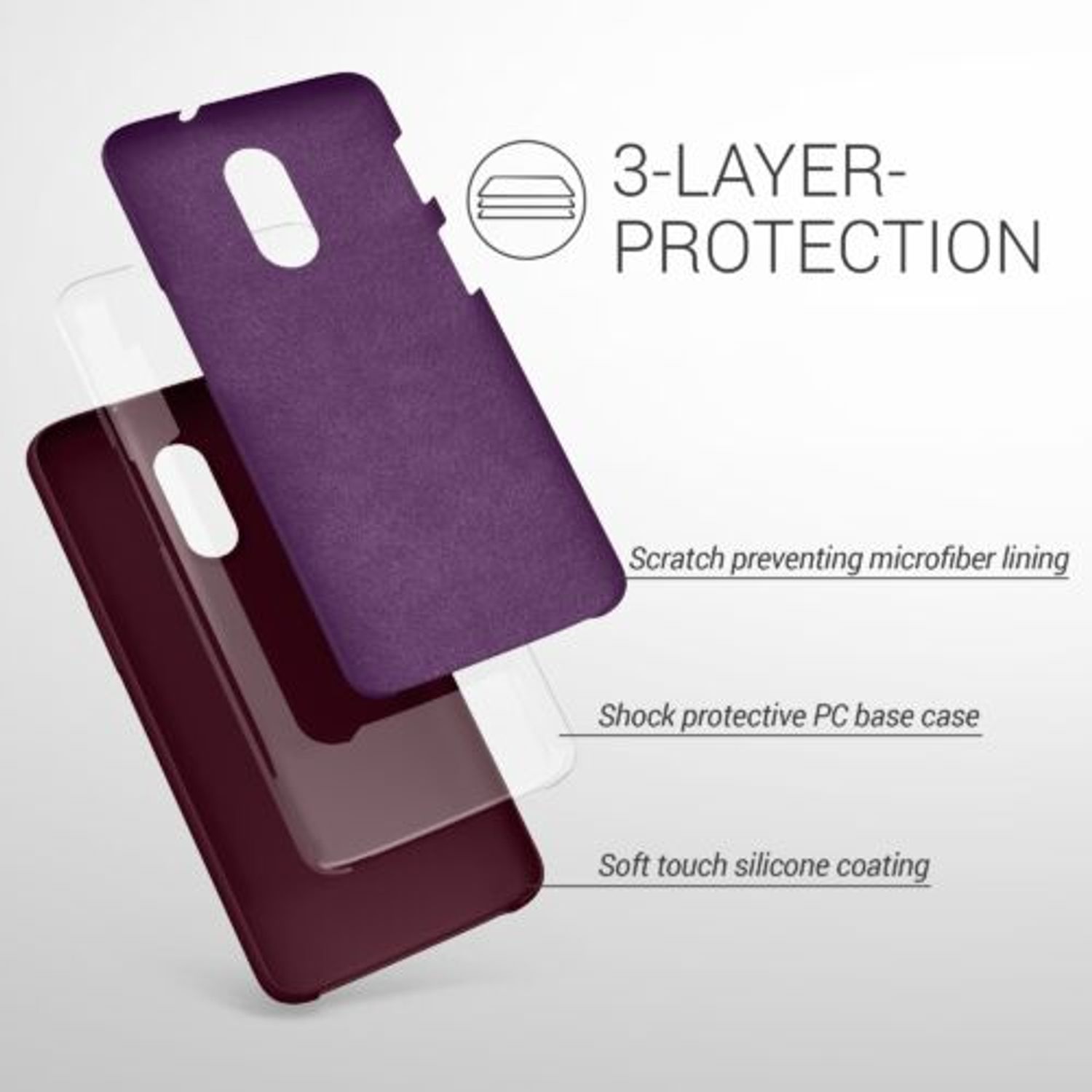 Husa pentru OnePlus 6T, Silicon, Violet, 46316.190 fotografia produsului View 4 L