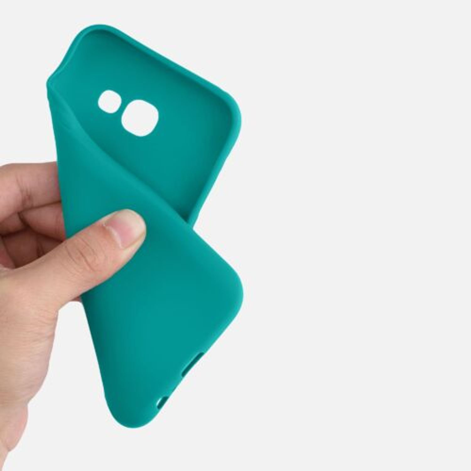 Husa pentru Samsung Galaxy A5 (2017), Silicon, Verde, 40717.57 fotografia produsului View 7 L