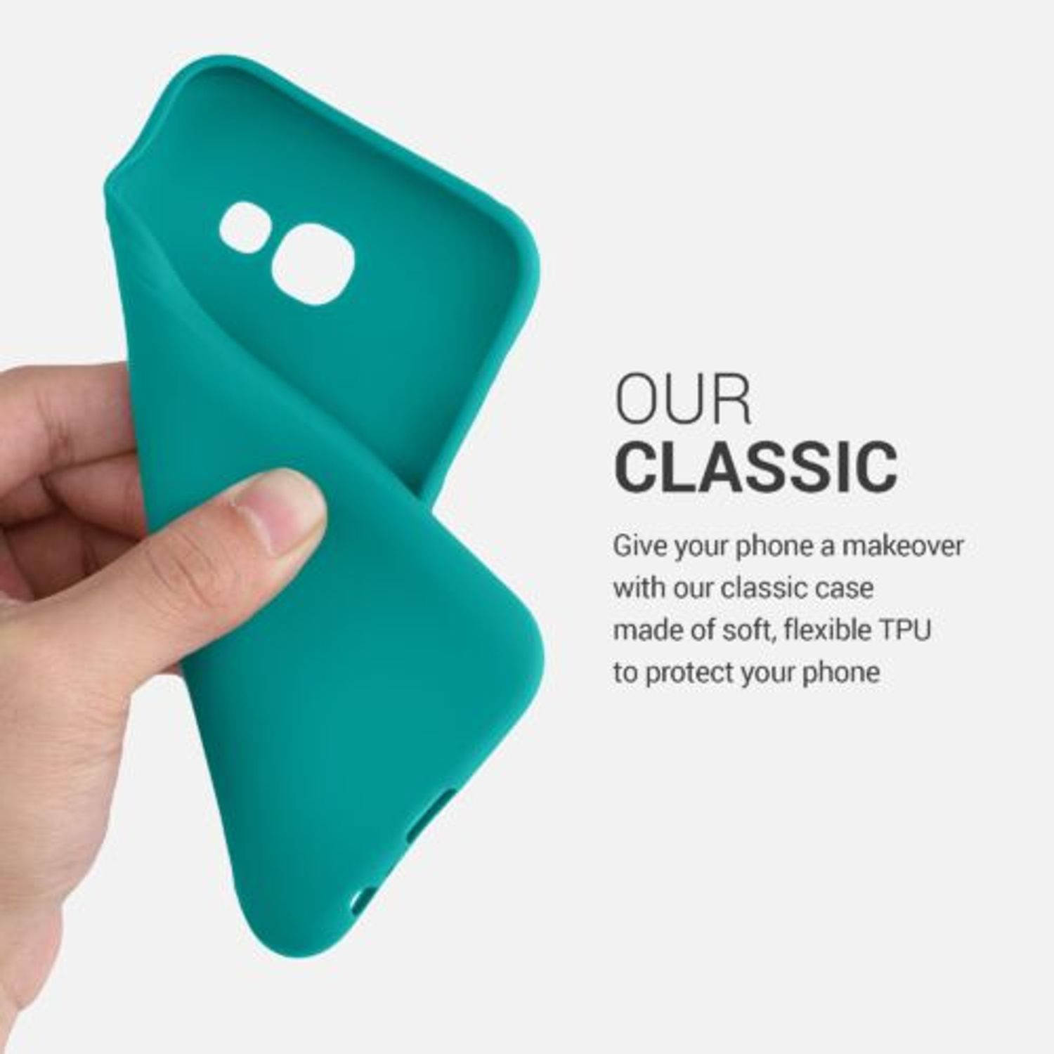 Husa pentru Samsung Galaxy A5 (2017), Silicon, Verde, 40717.57 fotografia produsului View 5 L