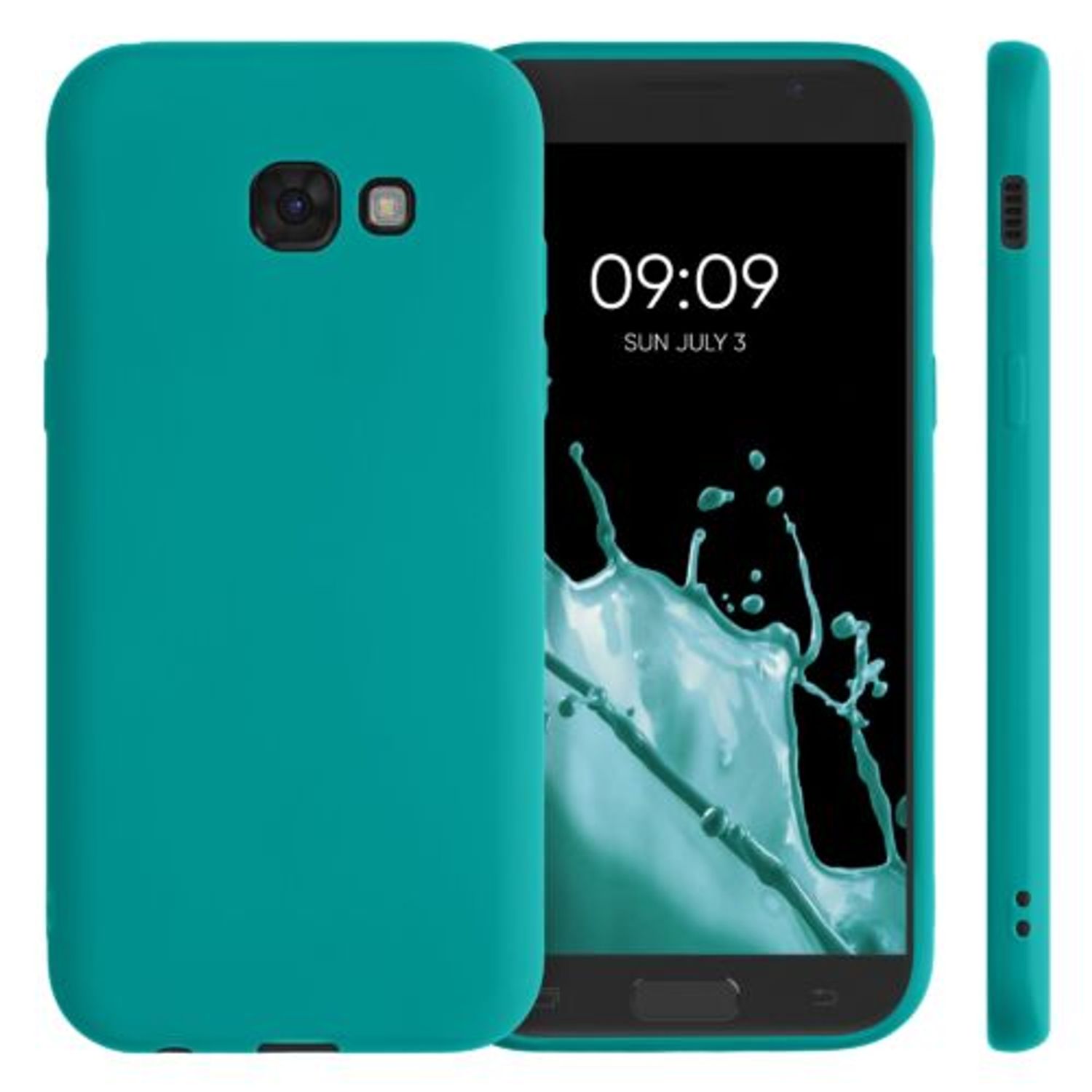 Husa pentru Samsung Galaxy A5 (2017), Silicon, Verde, 40717.57 fotografia produsului View 2 L