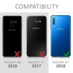 Husa pentru Samsung Galaxy A7 (2018), Silicon, Mov, 46421.115 fotografia produsului View 5 S