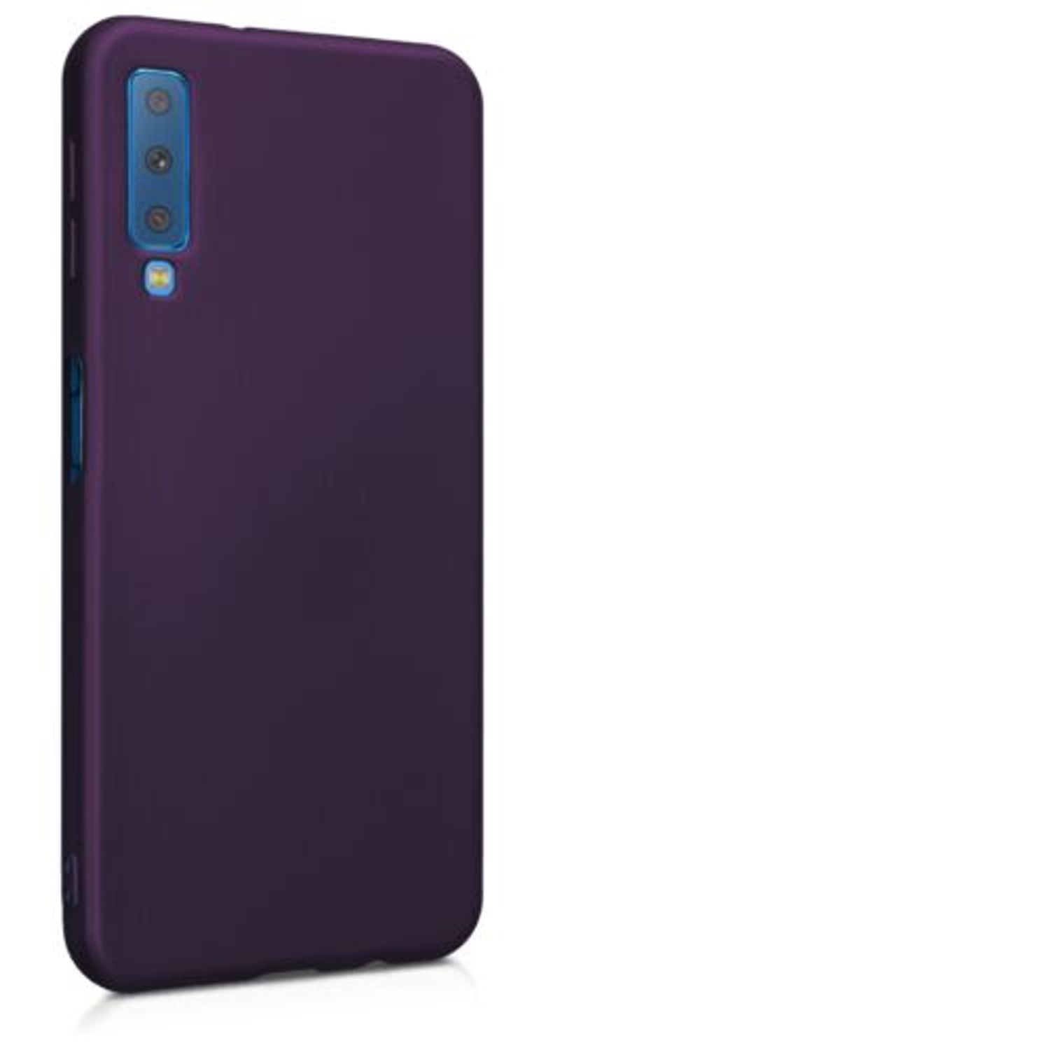 Husa pentru Samsung Galaxy A7 (2018), Silicon, Mov, 46421.115 fotografia produsului View 8 L