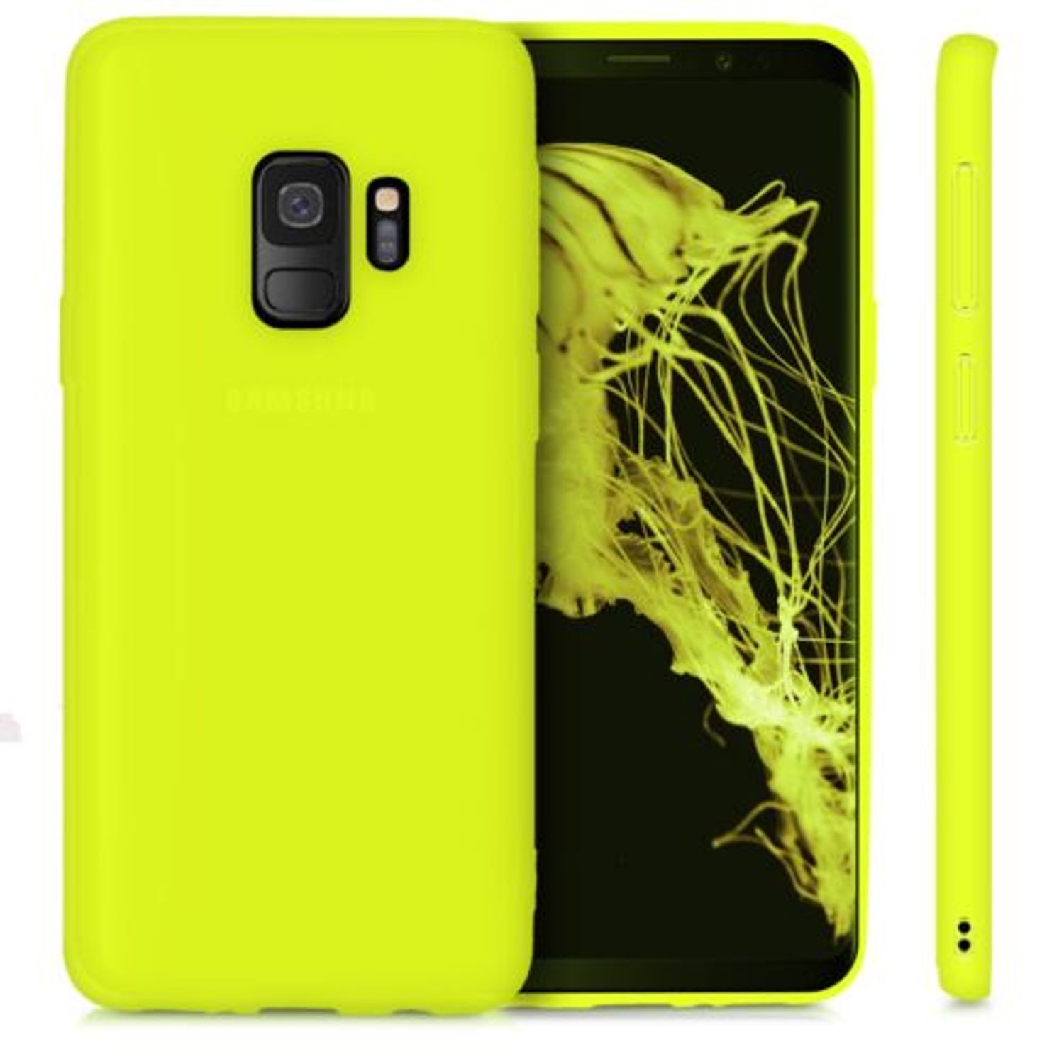 Husa pentru Samsung Galaxy S9, Silicon, Galben, 45180.75 fotografia produsului View 2 L