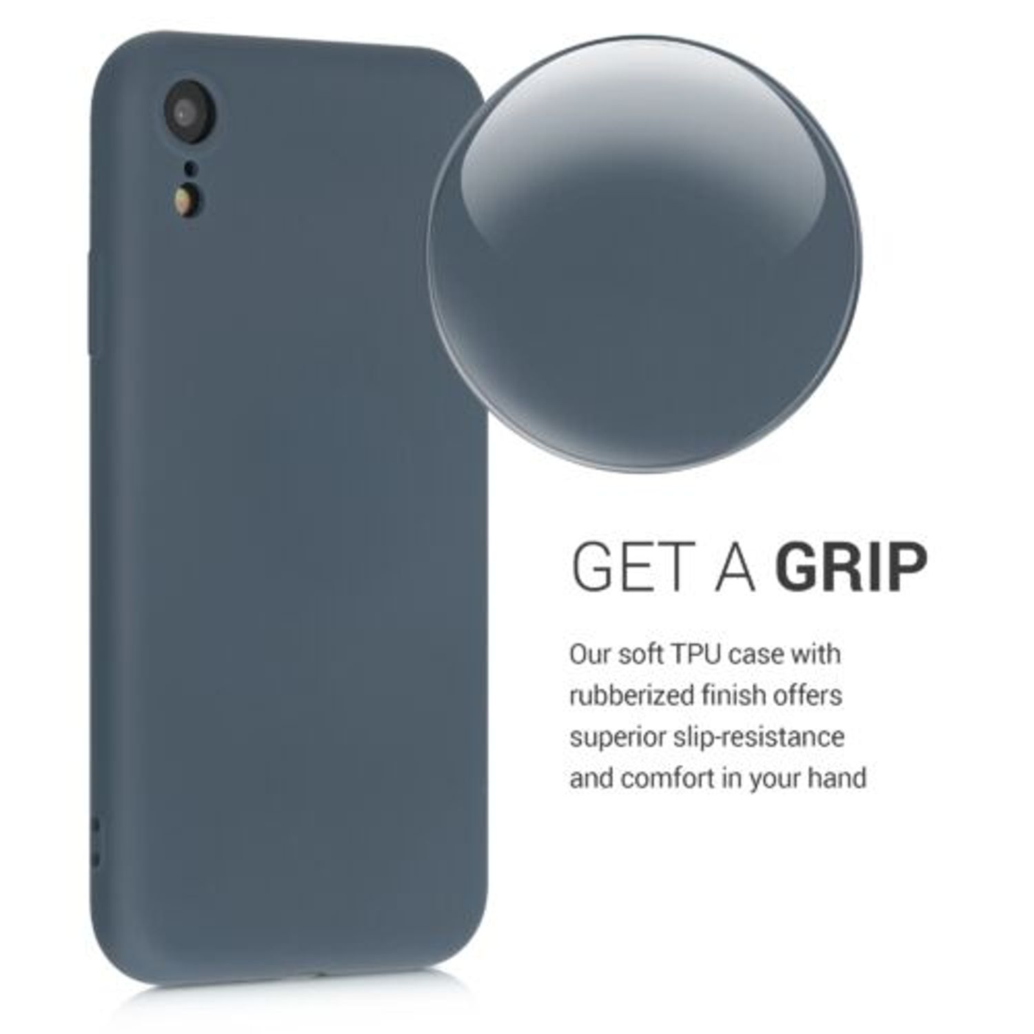 Husa pentru Apple iPhone XR, Silicon, Albastru, 49983.202 fotografia produsului View 5 L