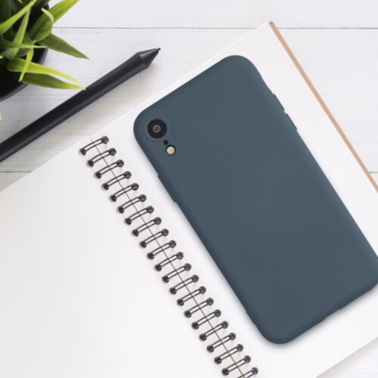 Husa pentru Apple iPhone XR, Silicon, Albastru, 49983.202 fotografia produsului View 3 L