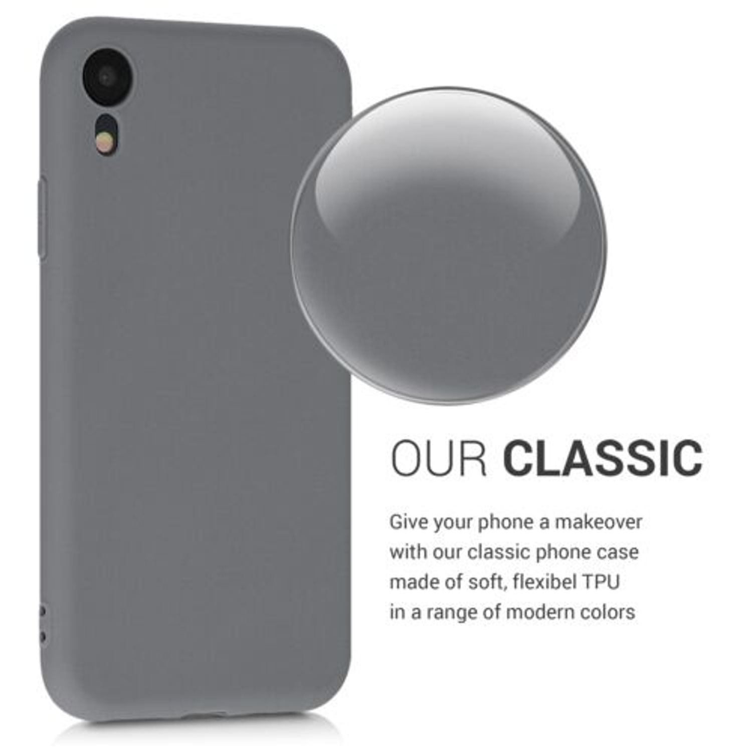 Husa pentru Apple iPhone XR, Silicon, Gri, 45907.155 fotografia produsului View 4 L