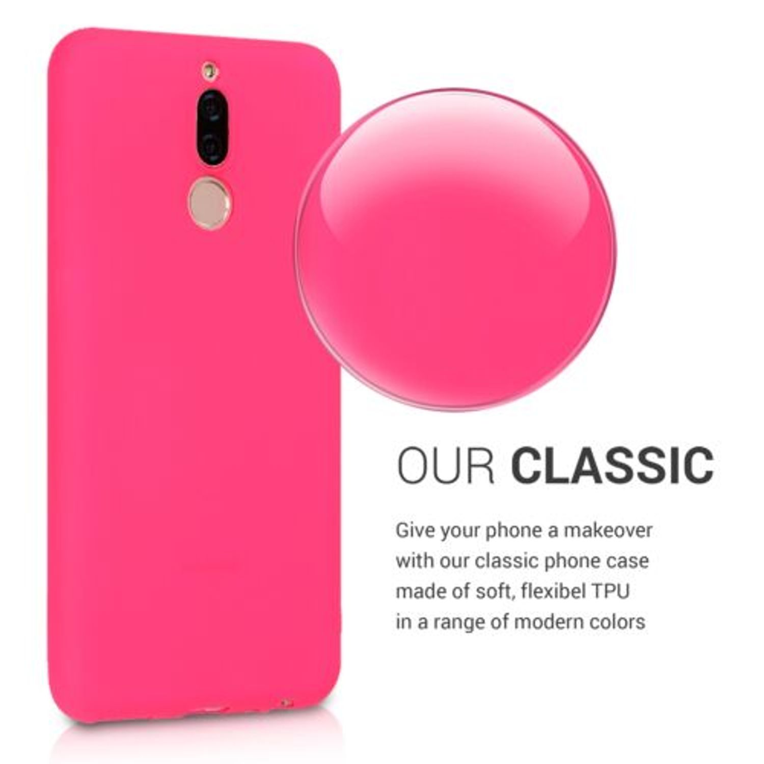 Husa pentru Huawei Mate 10 Lite, Silicon, Roz, 44690.77 fotografia produsului View 4 L