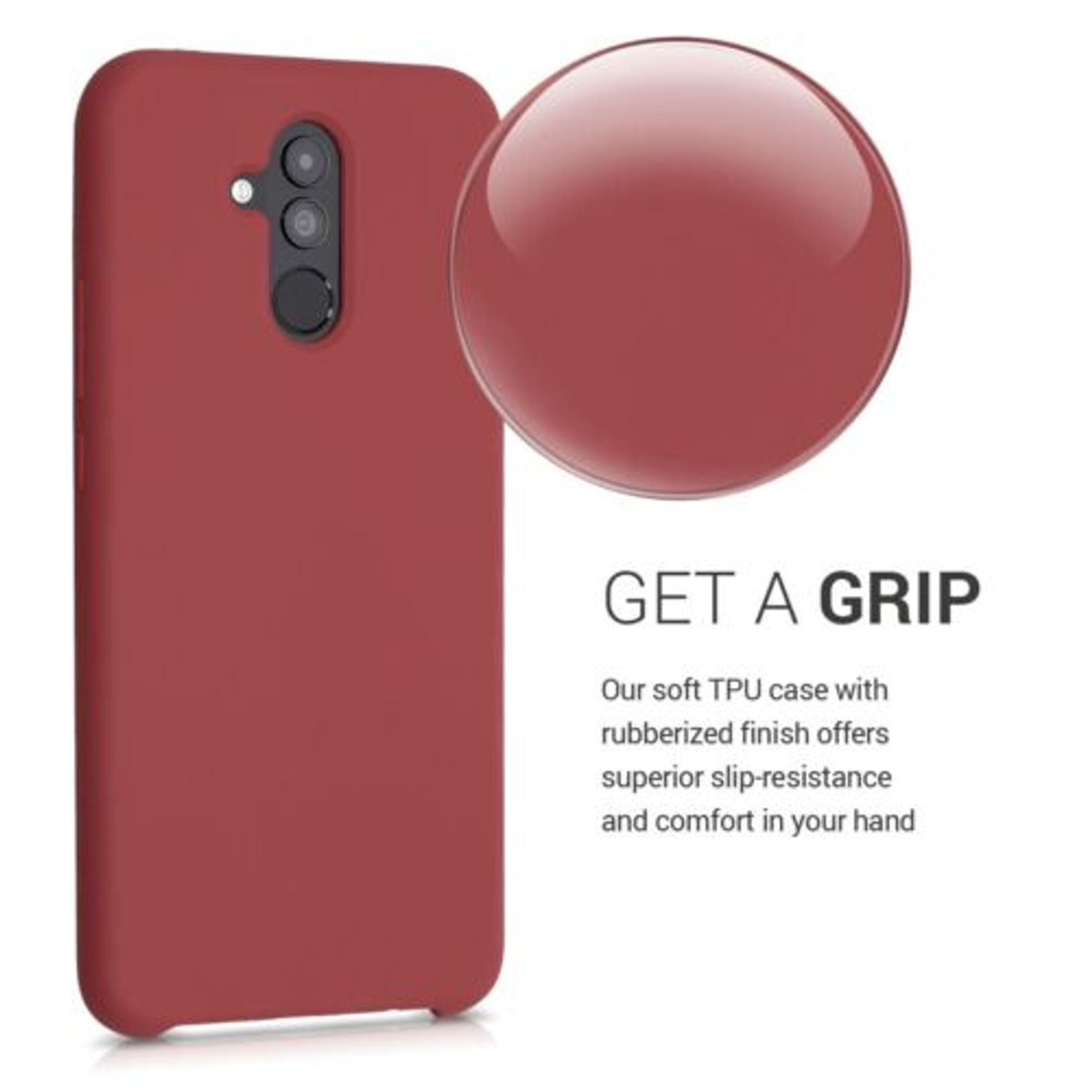 Husa pentru Huawei Mate 20 Lite, Silicon, Rosu, 46310.160 fotografia produsului View 4 L
