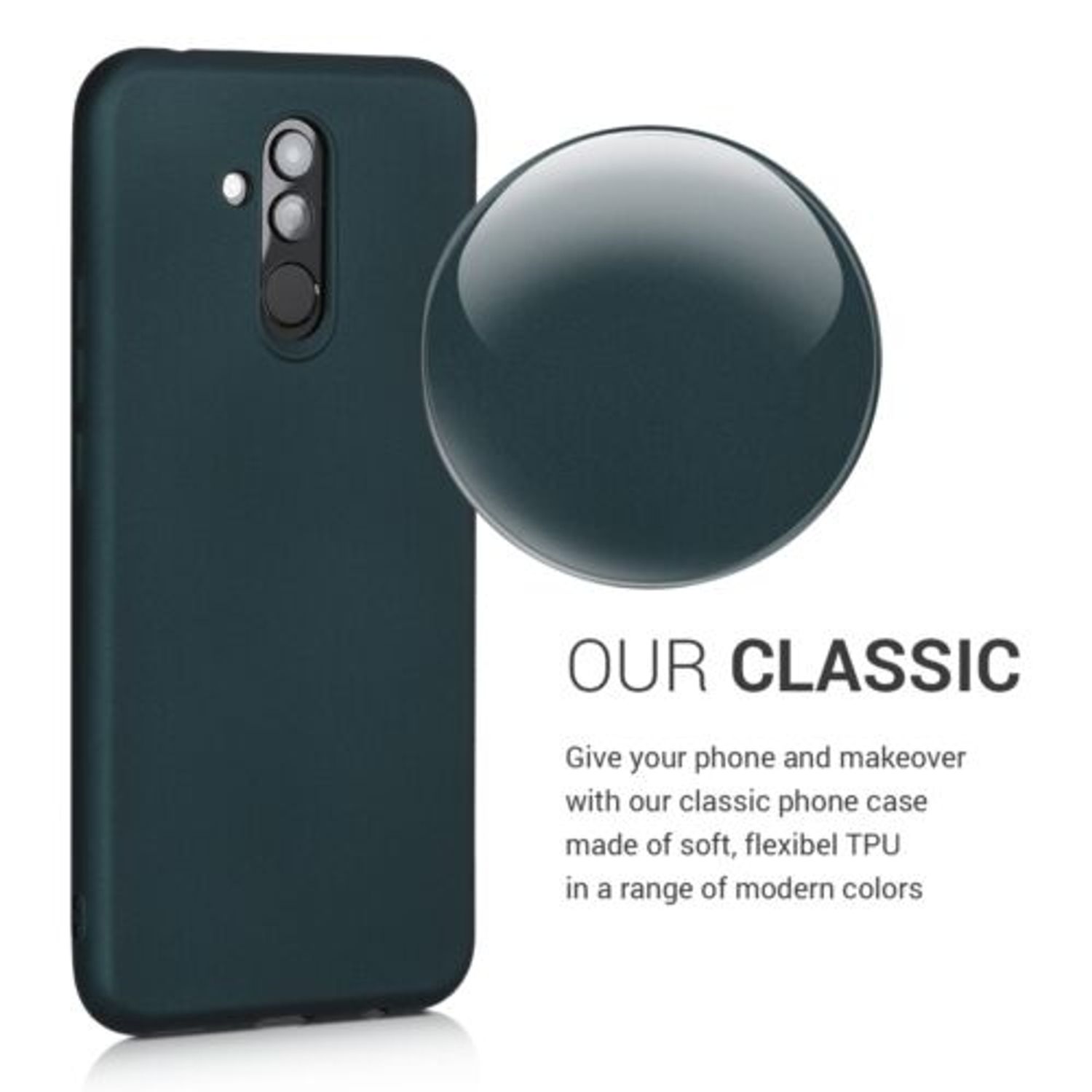 Husa pentru Huawei Mate 20 Lite, Silicon, Verde, 46203.14 fotografia produsului View 4 L