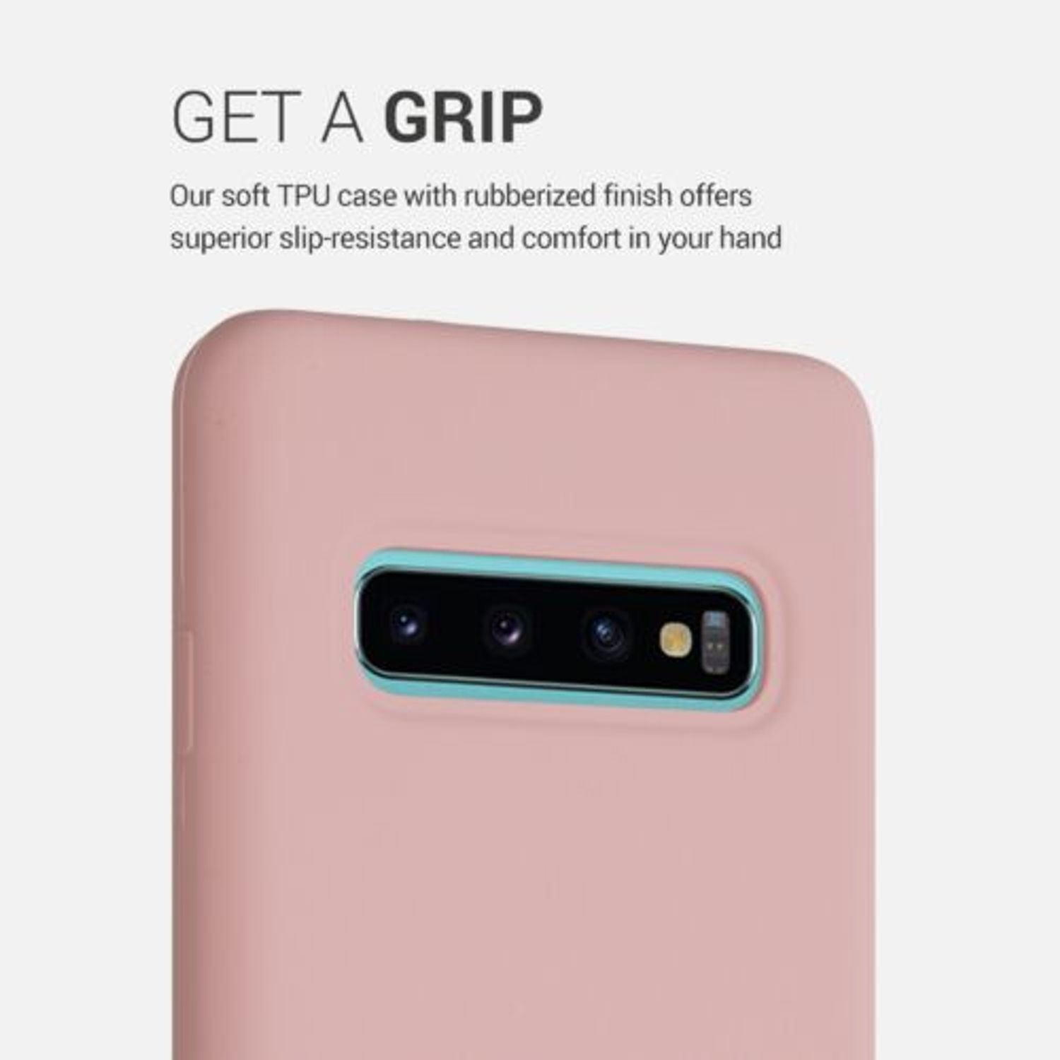 Husa pentru Samsung Galaxy S10, Silicon, Roz, 47732.156 fotografia produsului View 4 L