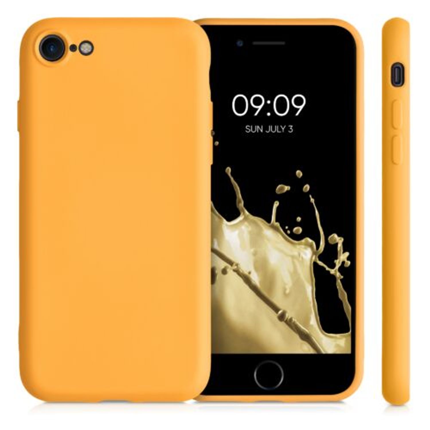 Husa pentru iPhone 8/iPhone 7/iPhone SE 2, Silicon, Galben, 49979.217 fotografia produsului View 2 L