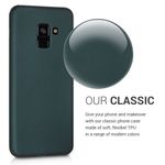 Husa pentru Samsung Galaxy A8 (2018), Silicon, Verde, 45634.14 fotografia produsului View 4 S