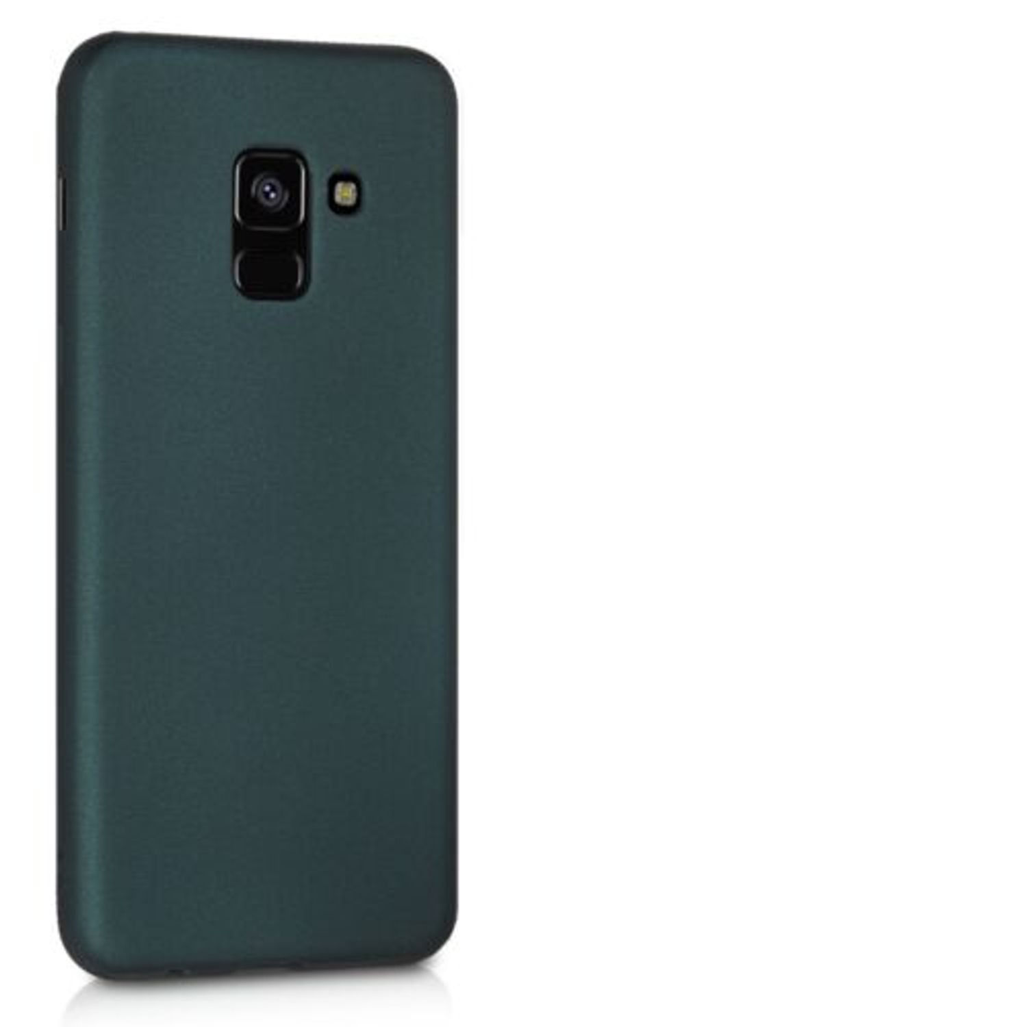Husa pentru Samsung Galaxy A8 (2018), Silicon, Verde, 45634.14 fotografia produsului View 8 L